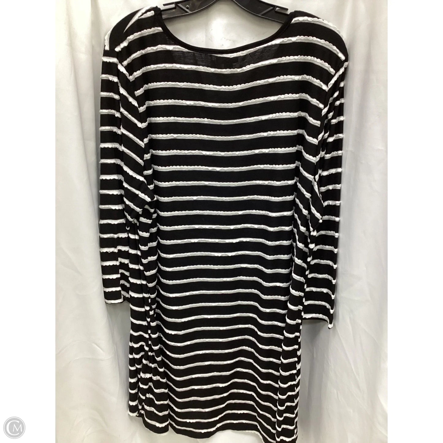 Top 3/4 Sleeve By Avenue In Striped Pattern, Size: 3x