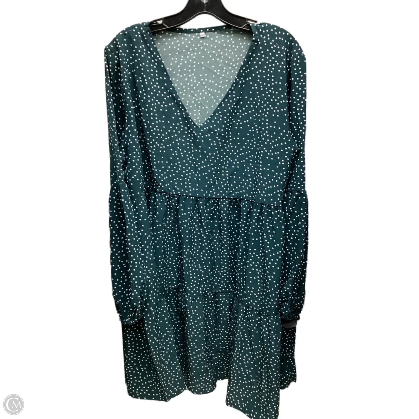 Dress Casual Short By Clothes Mentor In Polkadot, Size: 2x