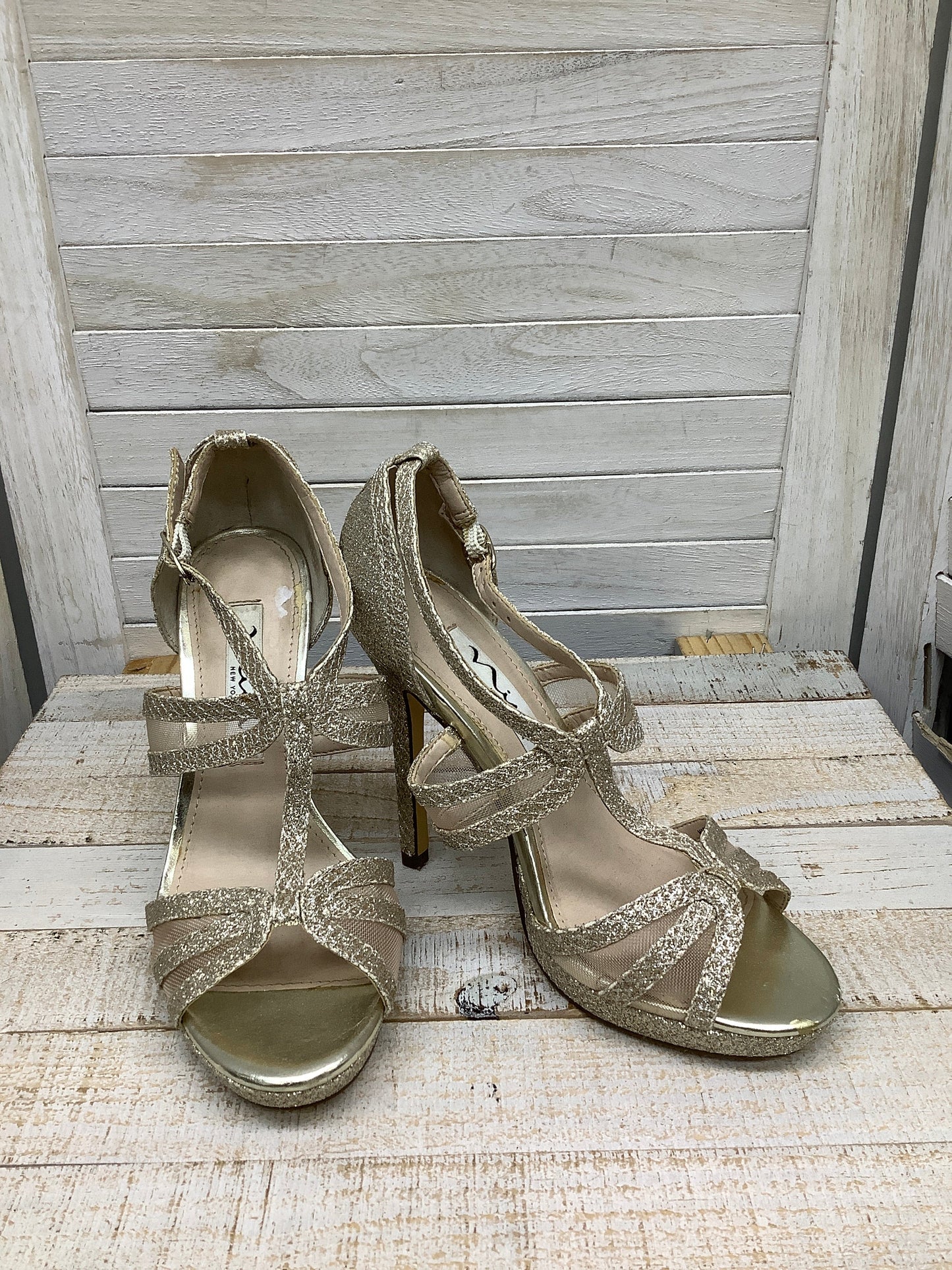 Sandals Heels Stiletto By Nina Size: 5
