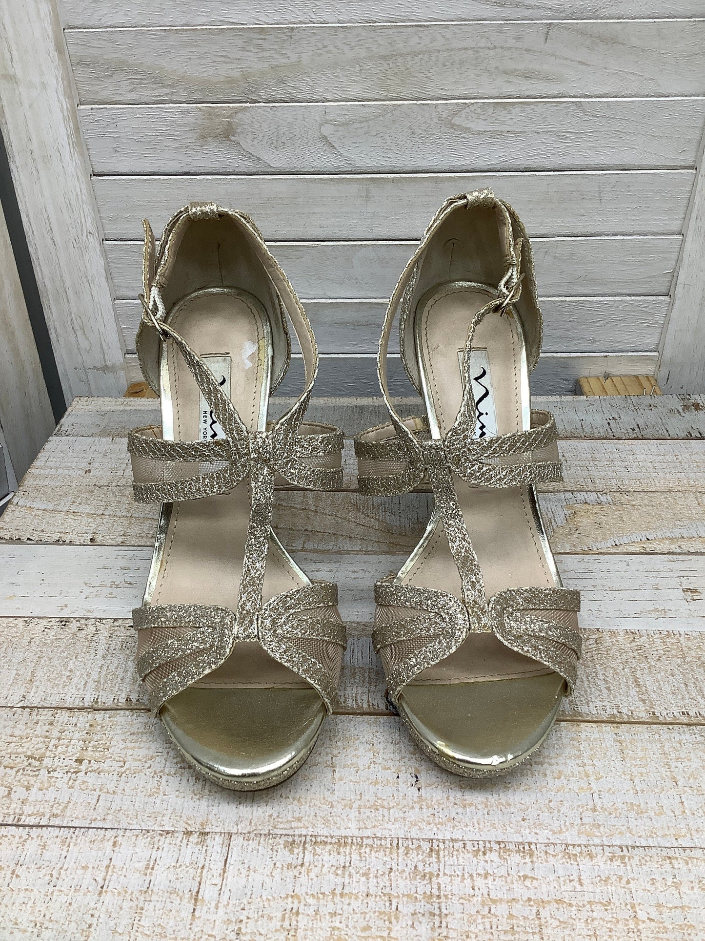 Sandals Heels Stiletto By Nina Size: 5