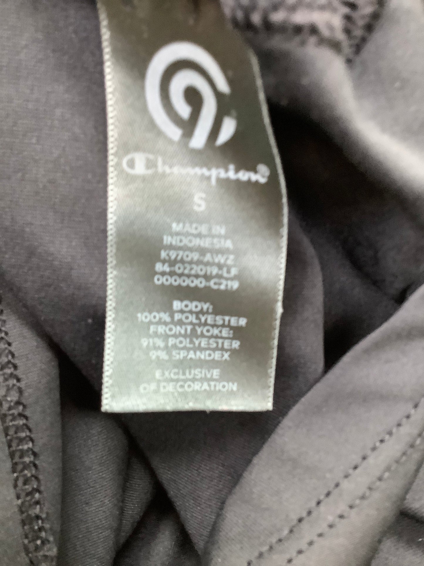 Athletic Top Short Sleeve By Champion Size: S