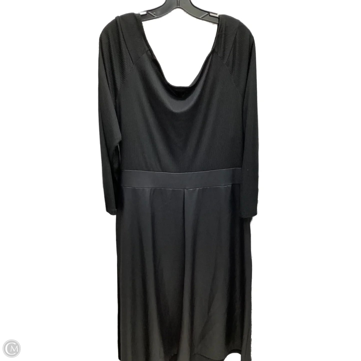 Dress Casual Midi By Clothes Mentor In Black, Size: 3x
