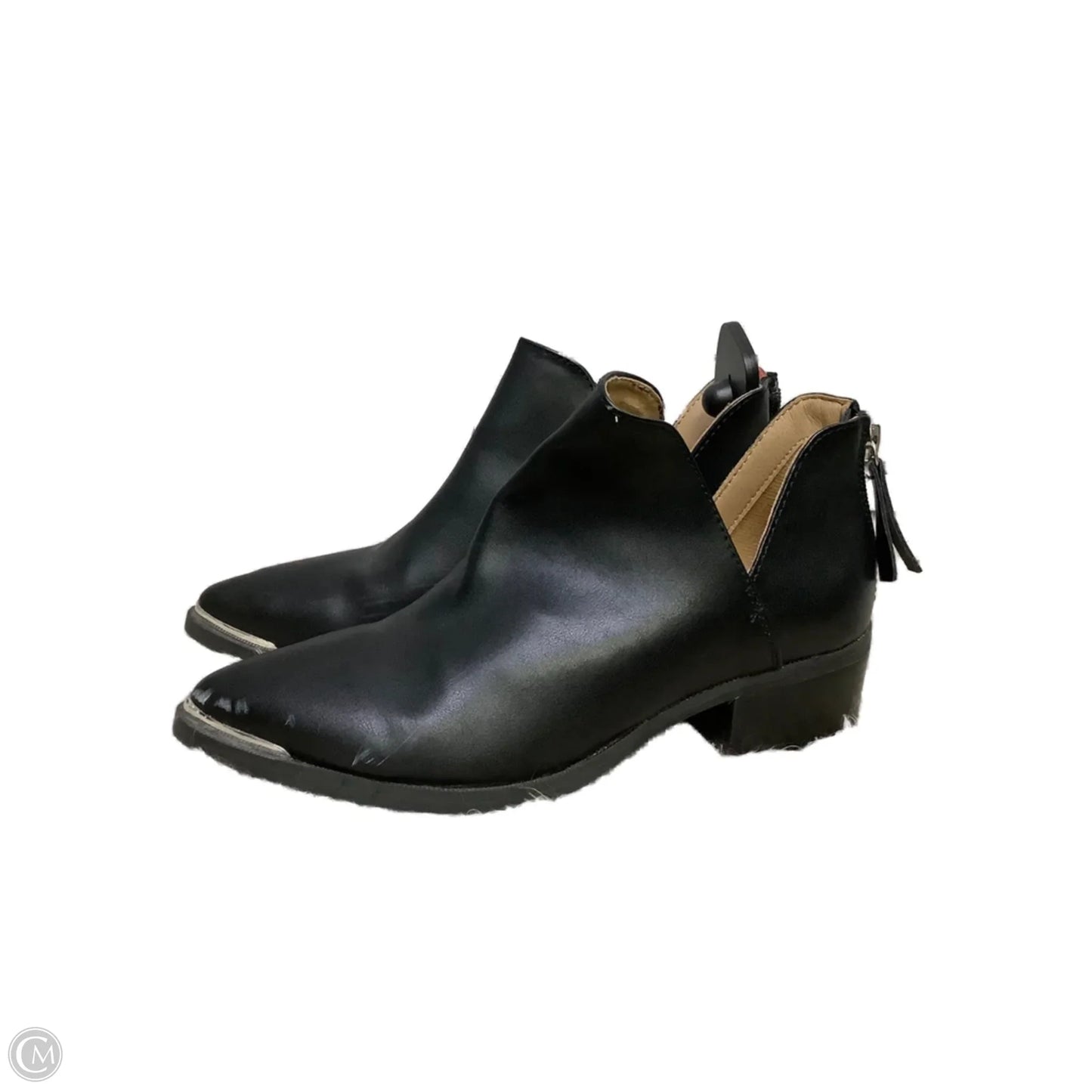 Boots Ankle Heels By Kelly And Katie In Black, Size: 6.5