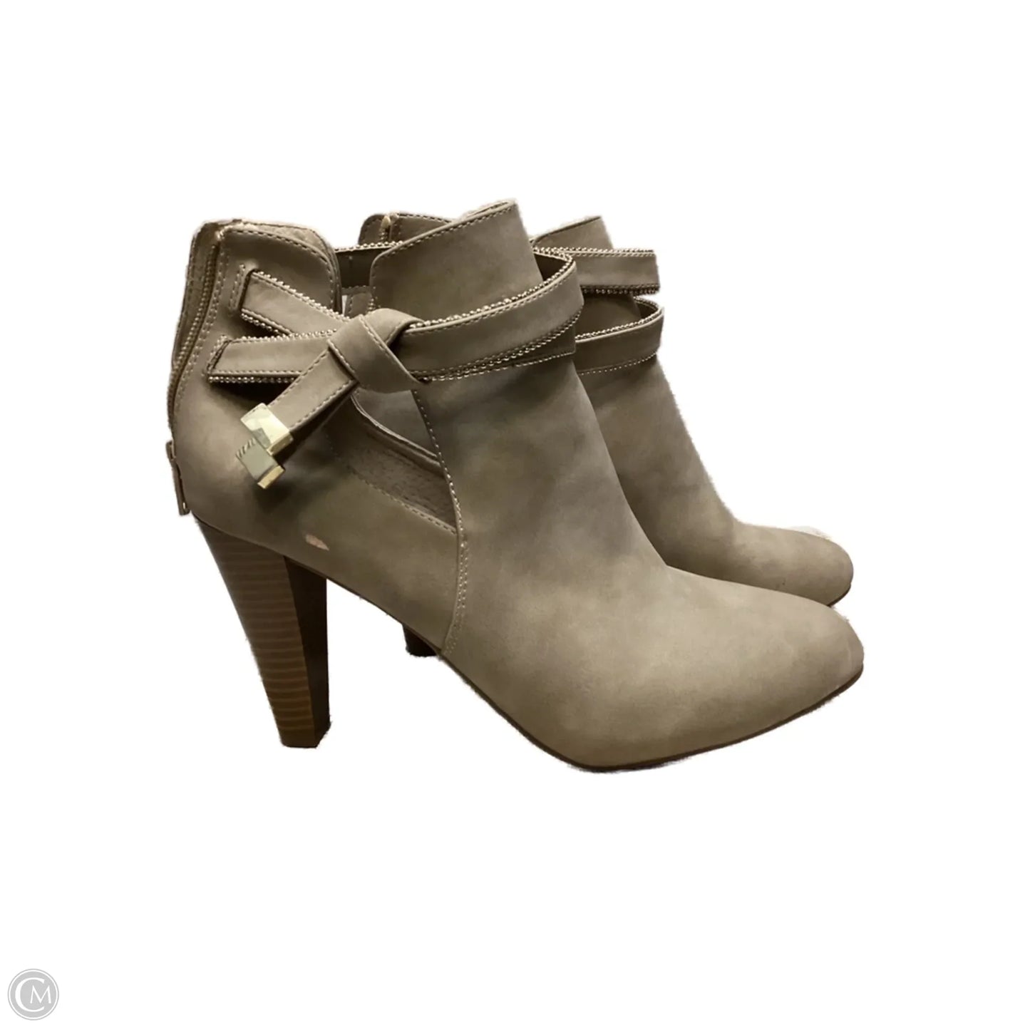 Boots Ankle Heels By Jennifer Lopez In Taupe, Size: 9.5