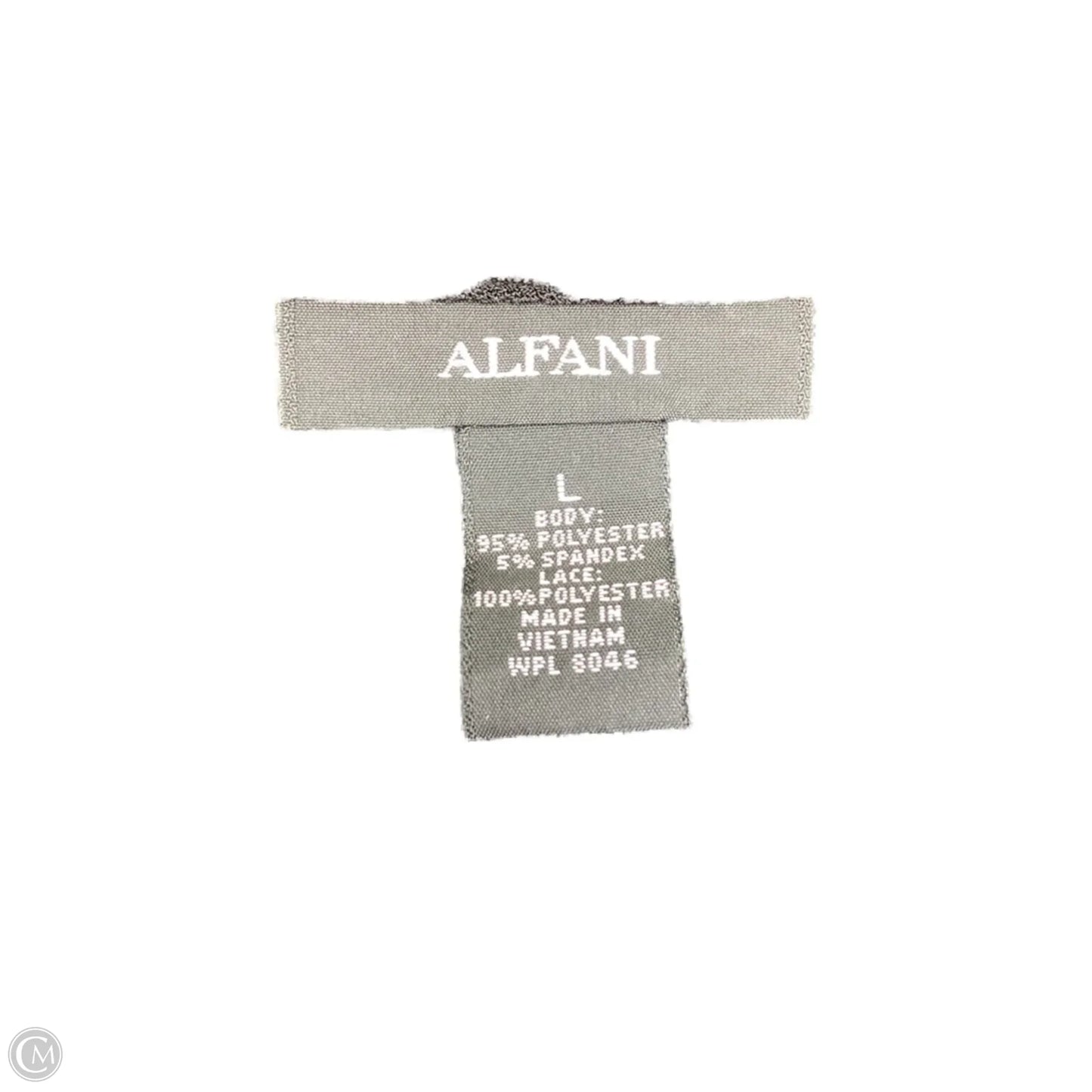 Top 3/4 Sleeve By Alfani In Black, Size: L