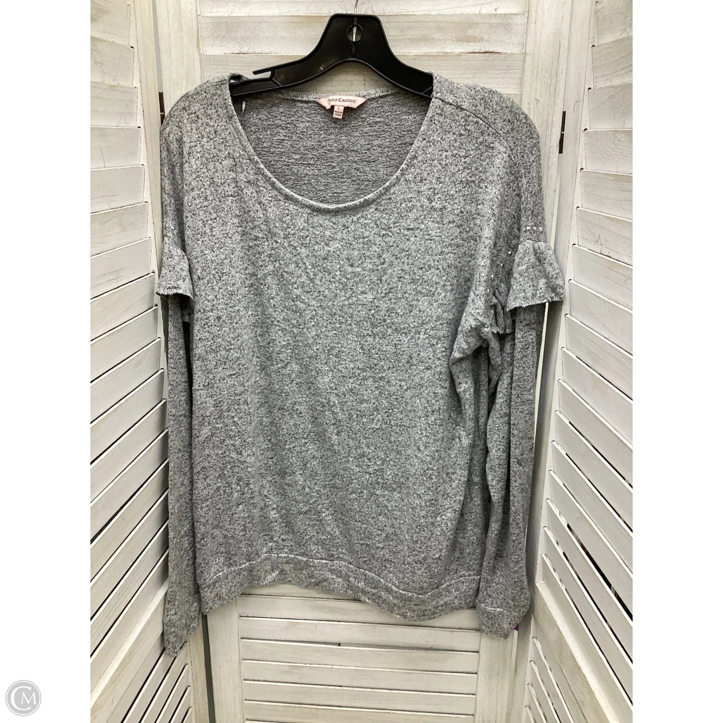 Sweater By Juicy Couture In Grey, Size: L