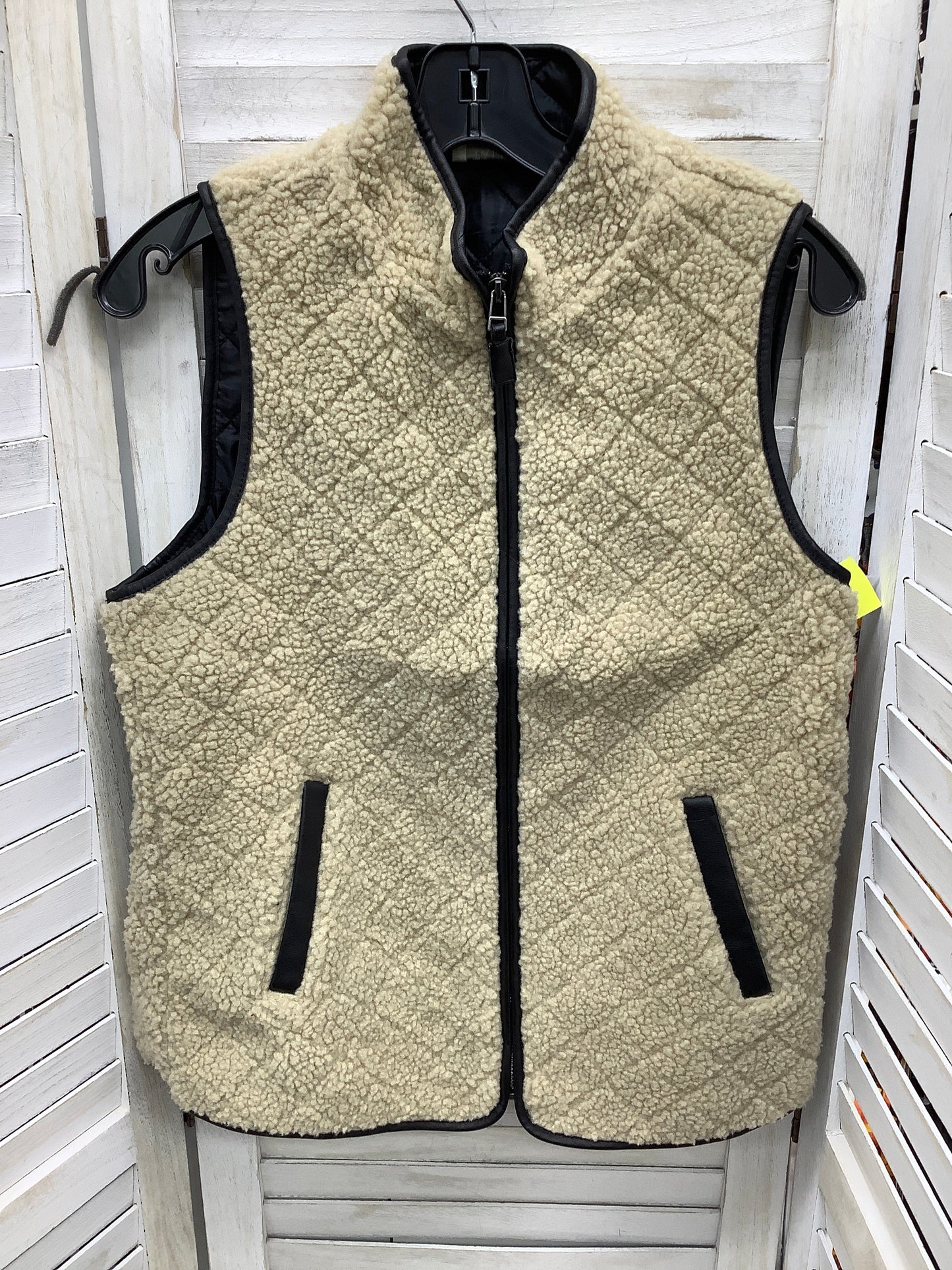 Vest Faux Fur & Sherpa By Talbots Size: S