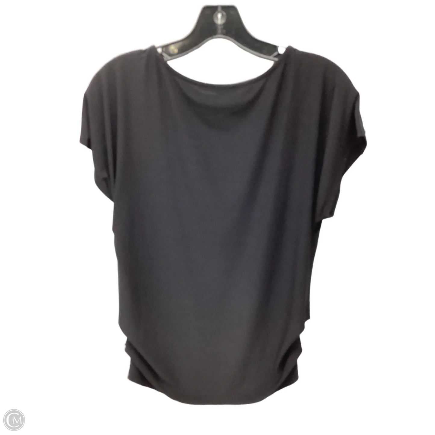 Top Short Sleeve By Auw In Black, Size: S