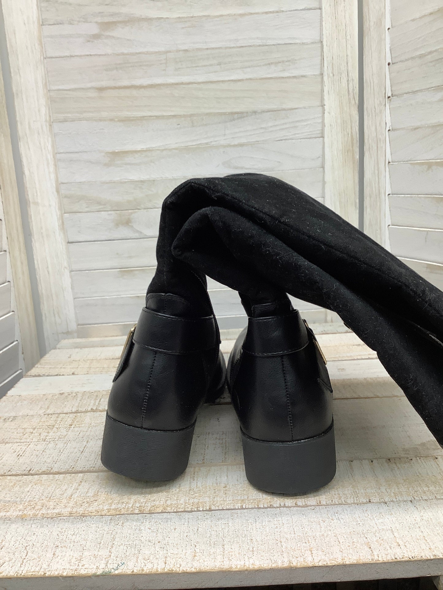 Boots Mid-calf Flats By Just Fab Size: 6.5
