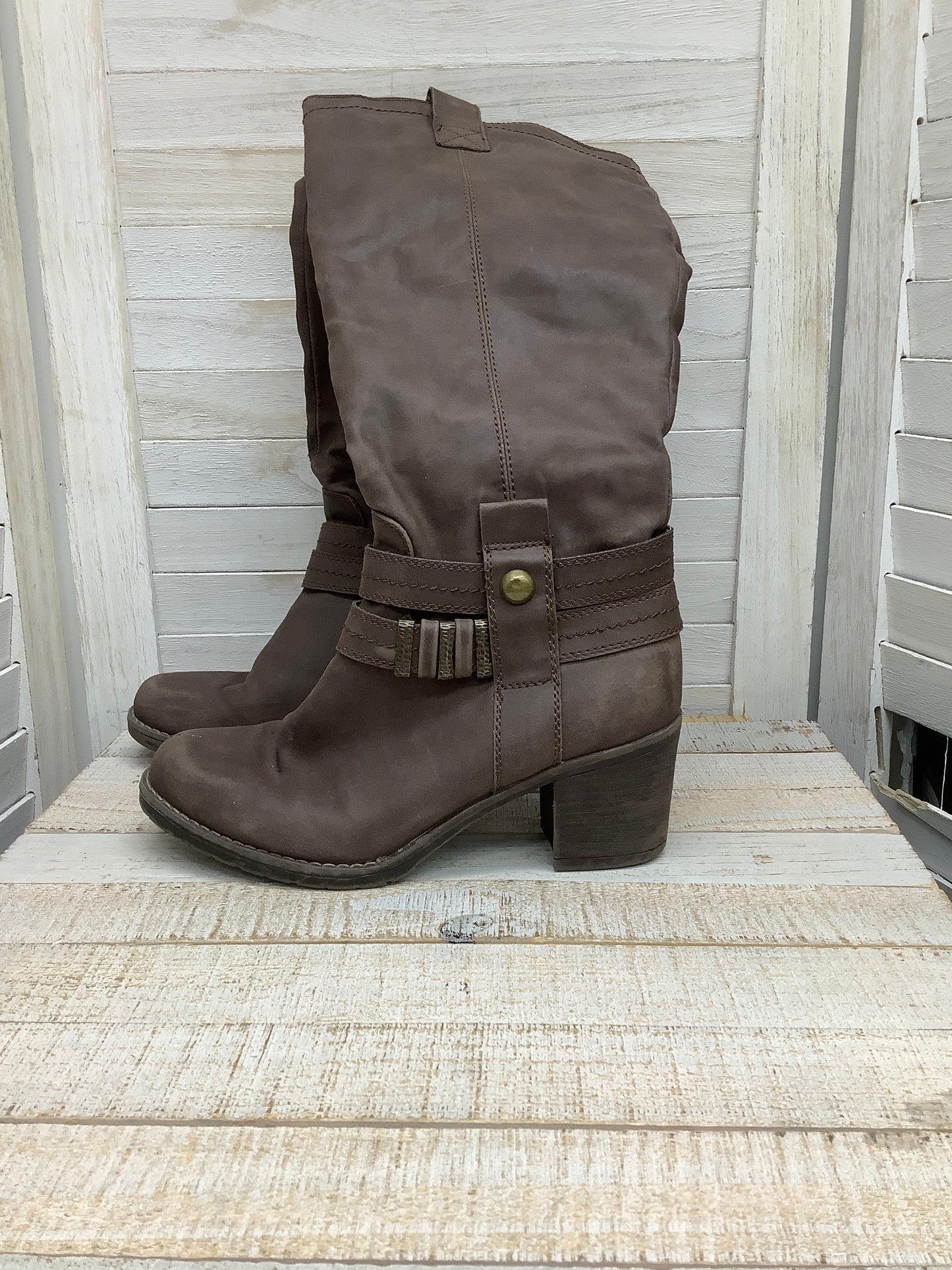 Boots Mid-calf Heels By Limelight Size: 7