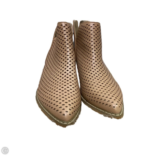 Boots Ankle Flats By Mimi Chica In Tan, Size: 9