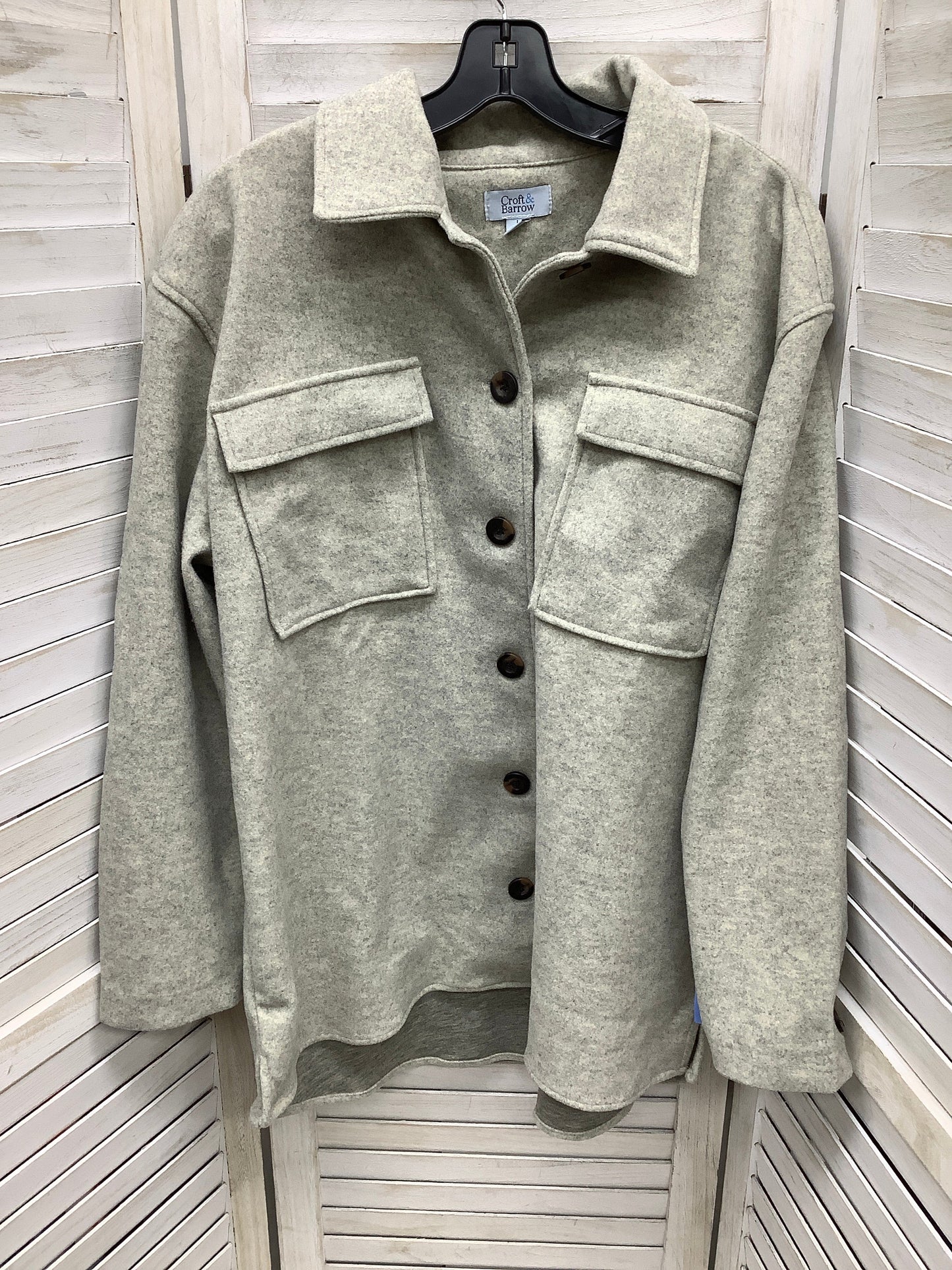 Coat Wool By Croft And Barrow Size: L