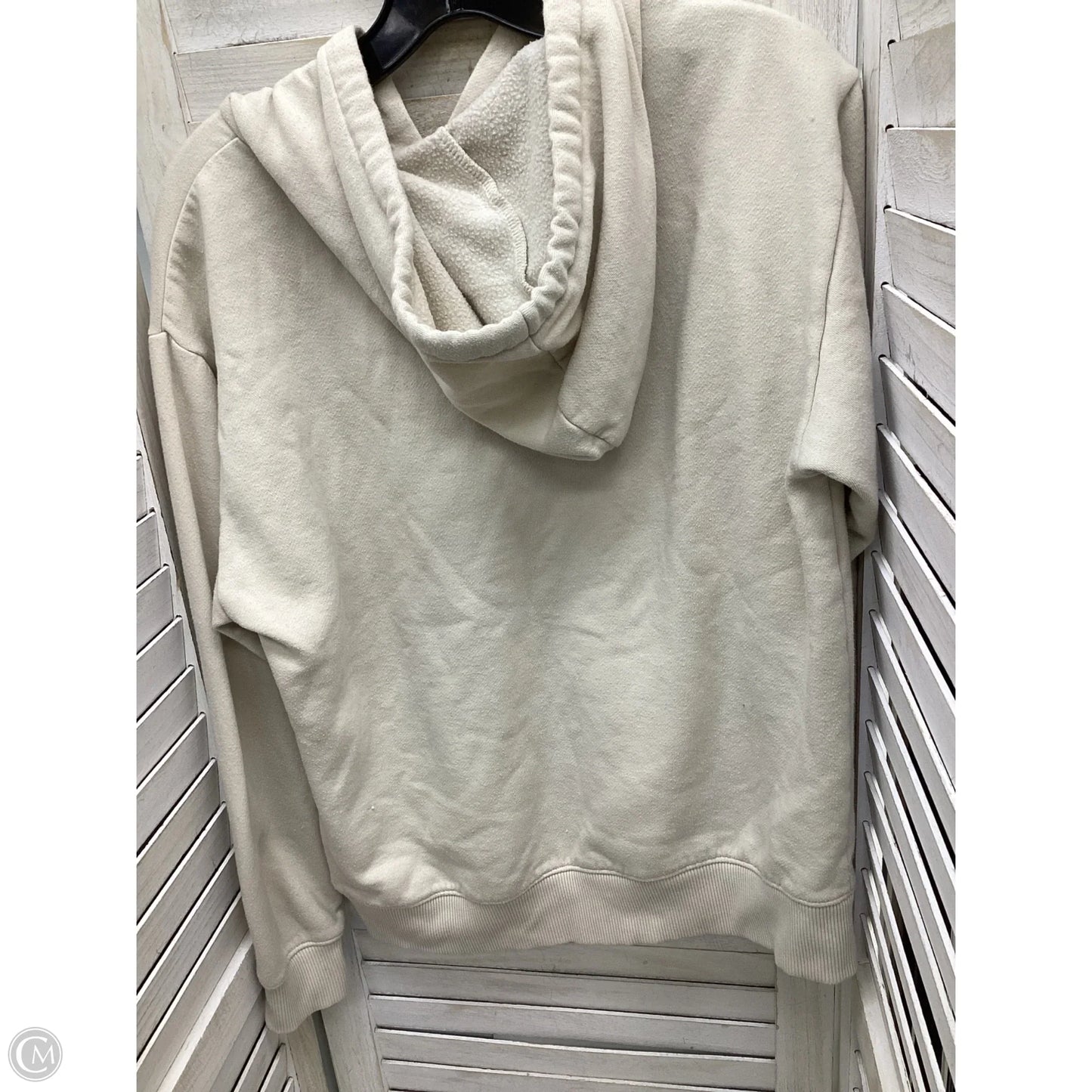 Sweatshirt Hoodie By Vans In Off White, Size: S