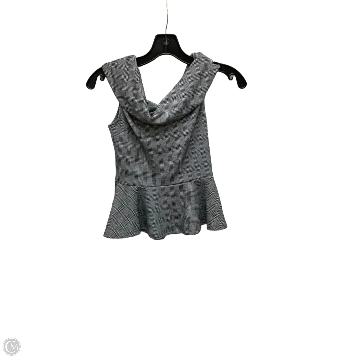 Top Sleeveless By Charlotte Russe In Black & White, Size: Xs
