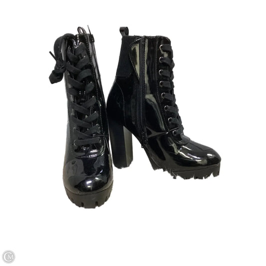 Boots Ankle Heels By Wild Diva In Black, Size: 6