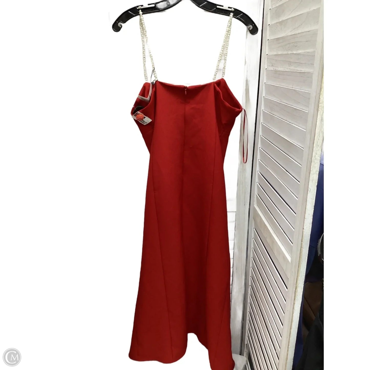 Dress Casual Midi By Zara In Red, Size: L