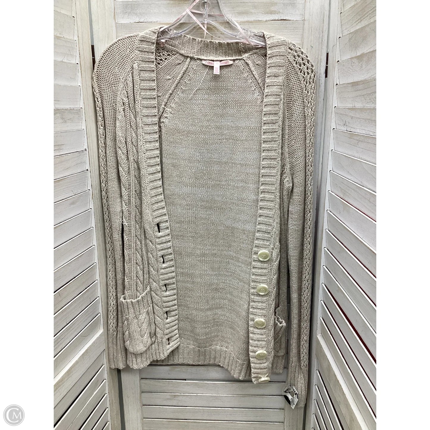 Cardigan By Victorias Secret In Cream, Size: Xs