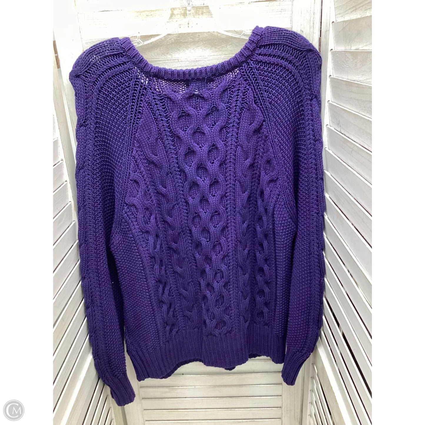 Sweater By J. Crew In Purple, Size: Xl