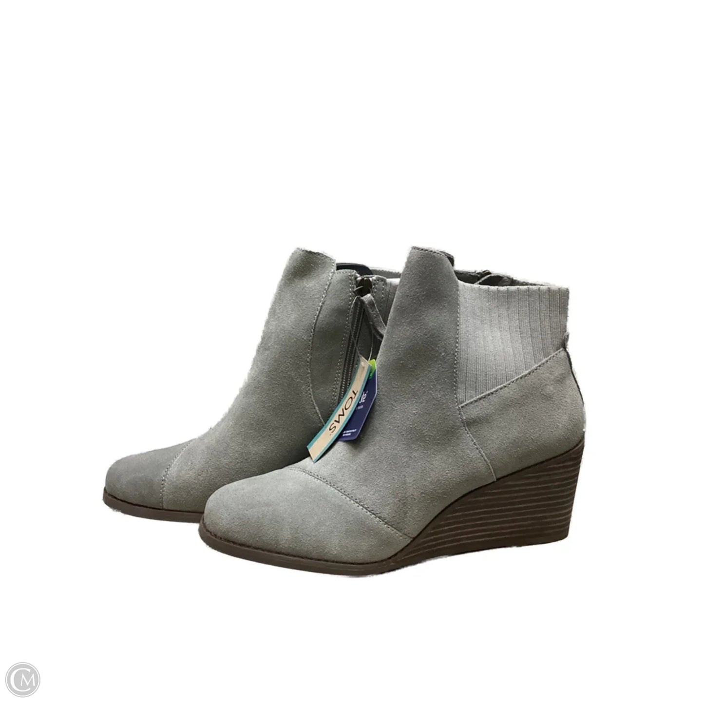 Boots Ankle Heels By Toms In Grey, Size: 9