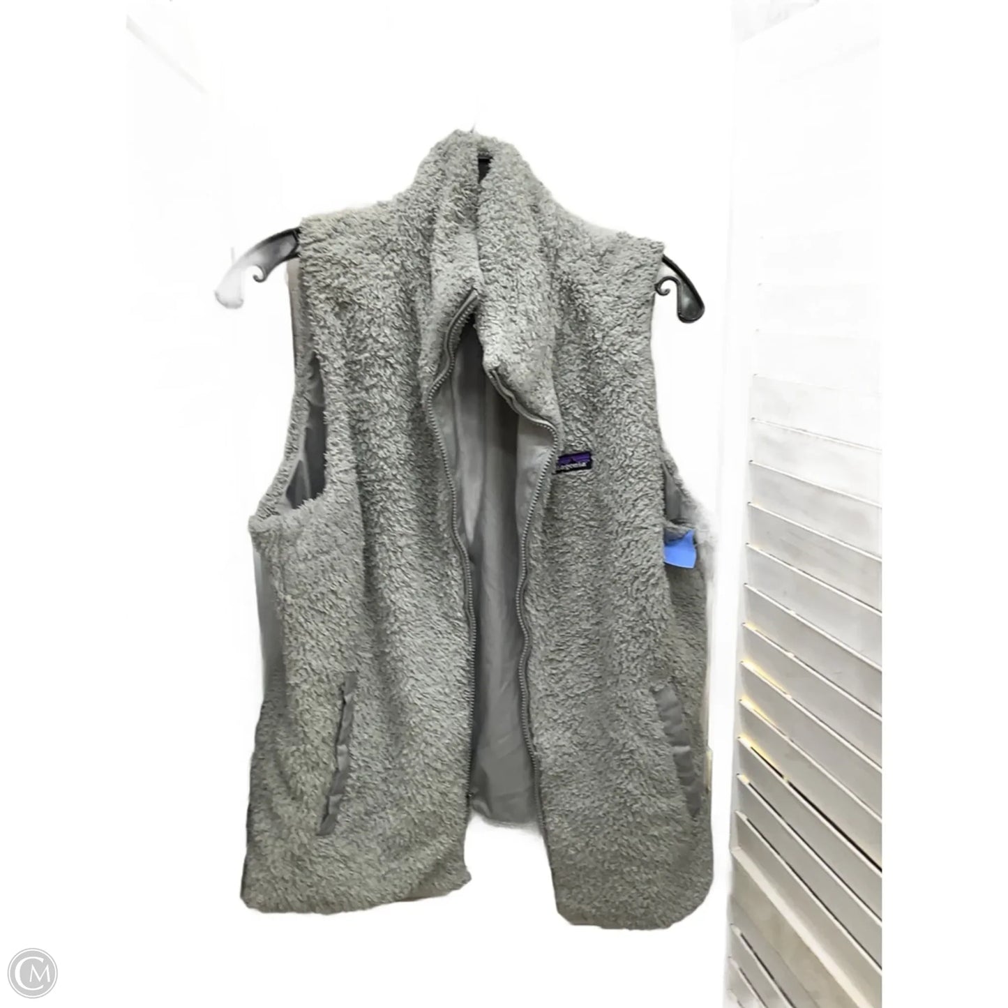Vest Faux Fur & Sherpa By Patagonia In Grey, Size: Xl