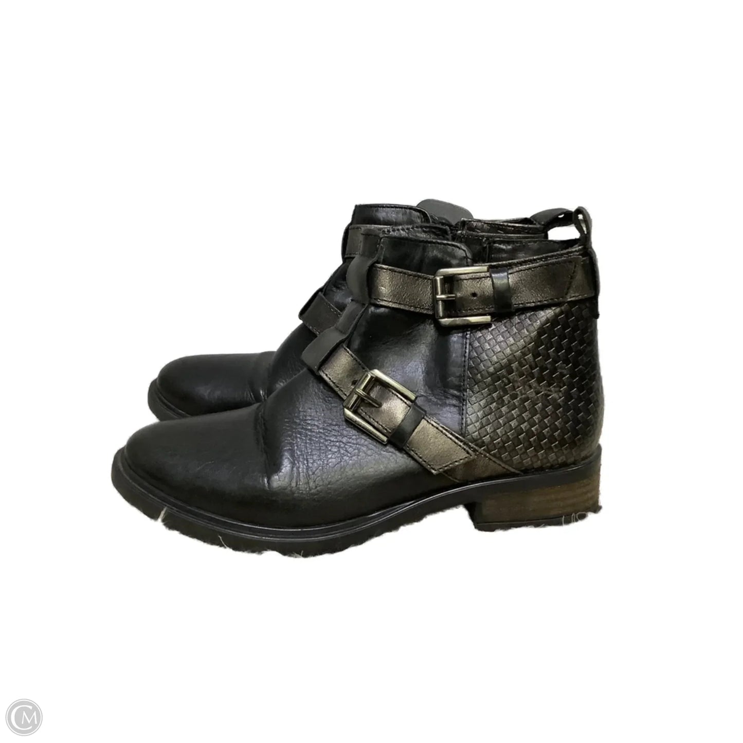 Boots Ankle Flats By Clothes Mentor In Black, Size: 6.5
