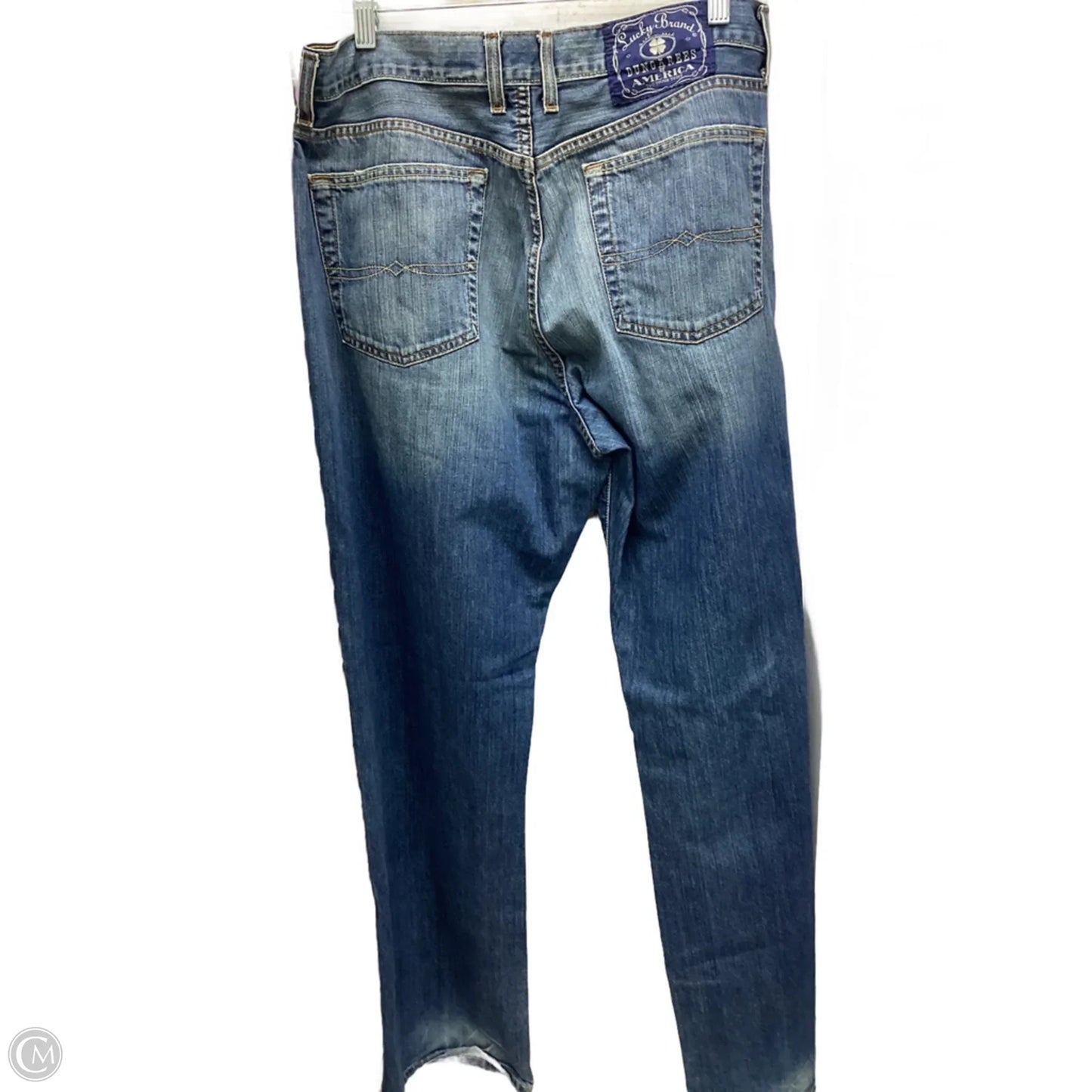 Jeans Boot Cut By Lucky Brand In Blue Denim, Size: 12