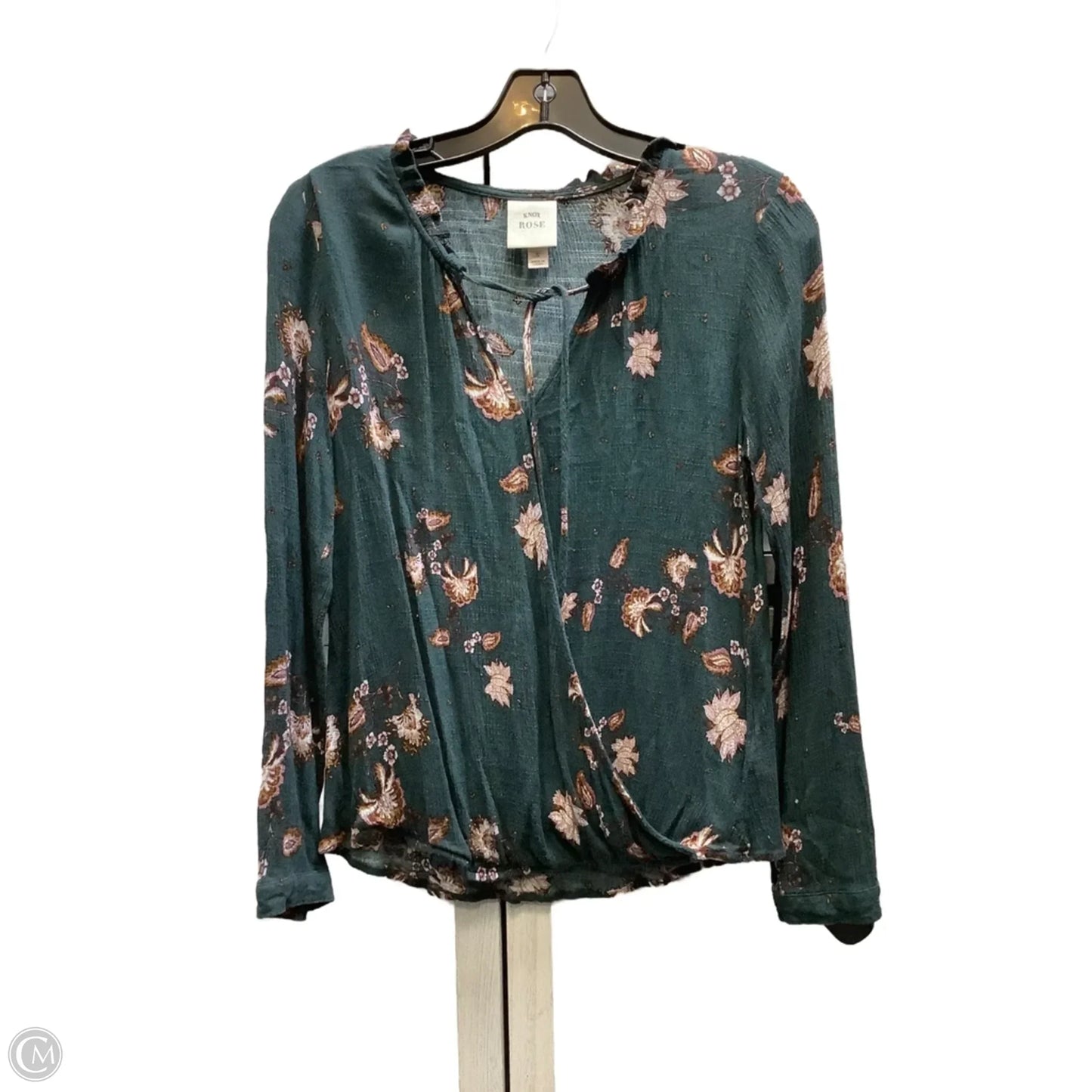 Top Long Sleeve By Knox Rose In Multi-colored, Size: S