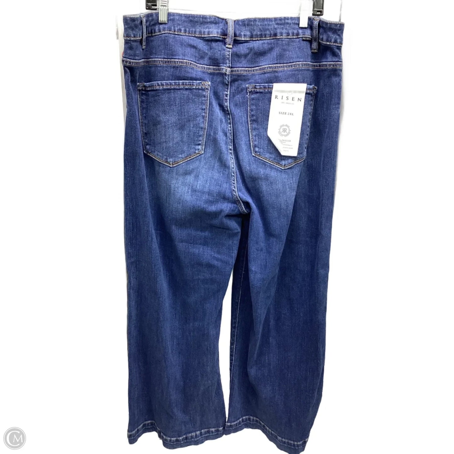 Jeans Wide Leg By Risen In Blue Denim, Size: 2x
