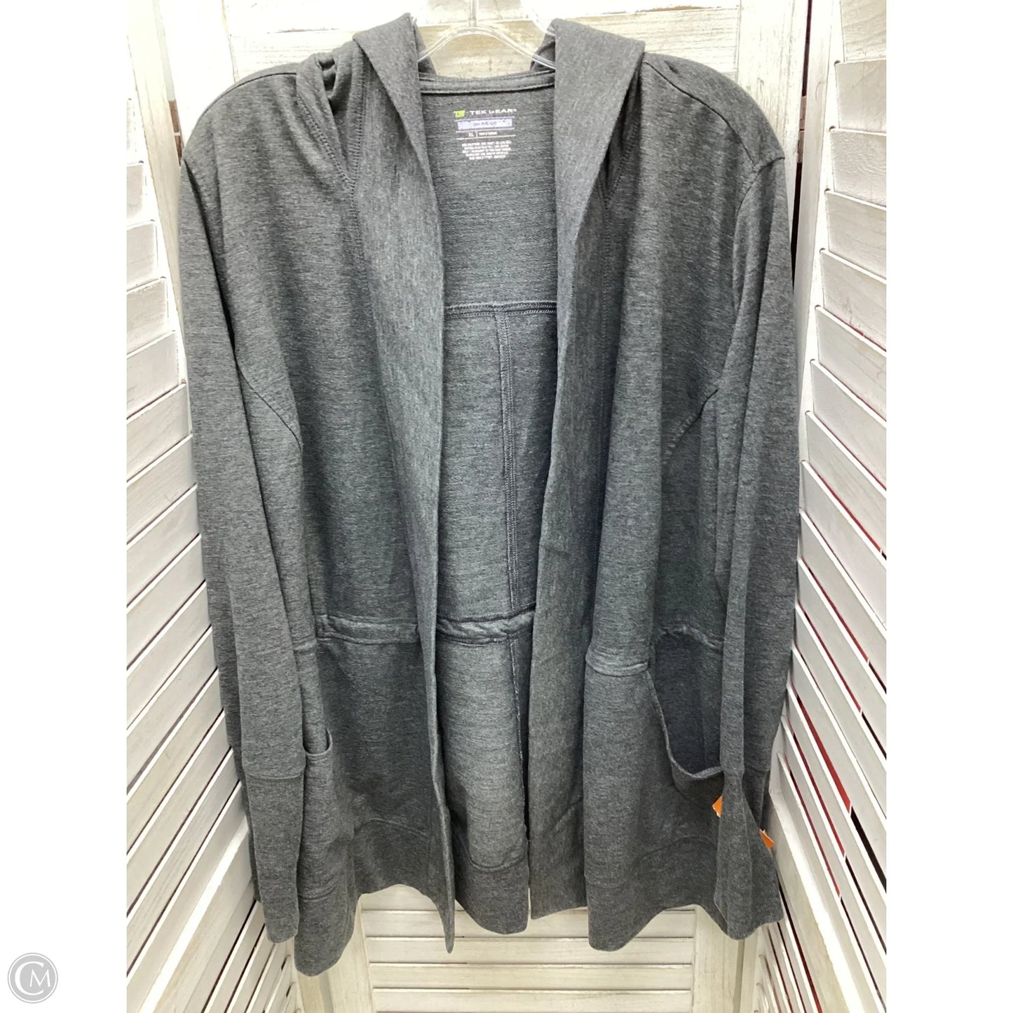 Athletic Jacket By Tek Gear In Grey, Size: Xl