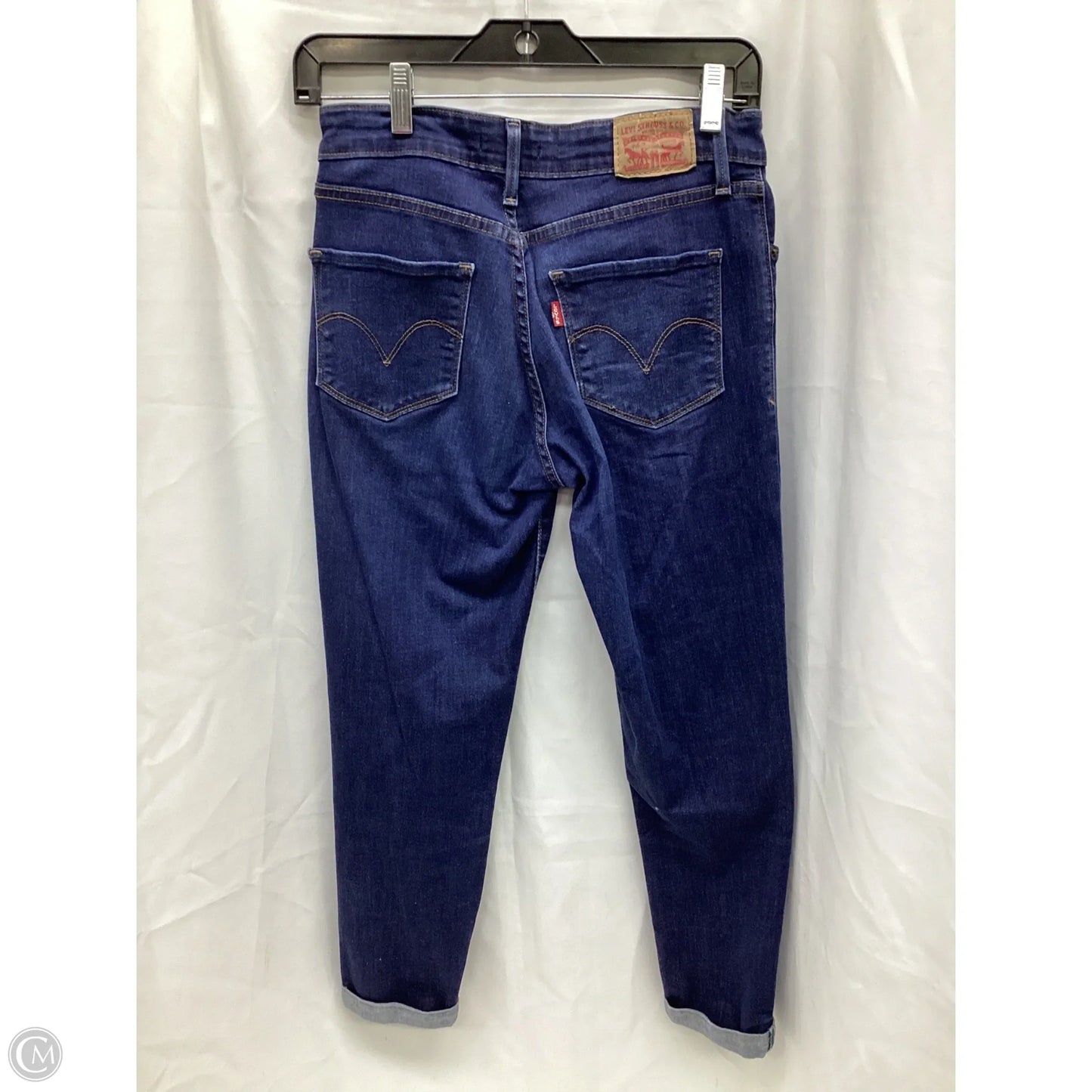 Jeans Boot Cut By Levis In Blue Denim, Size: 4