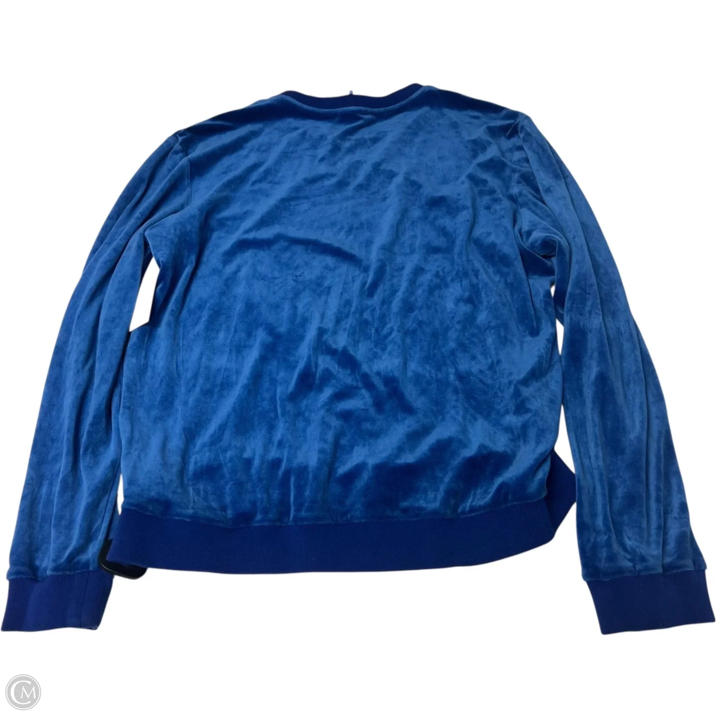 Sweatshirt Luxury Designer By Versace In Blue, Size: S