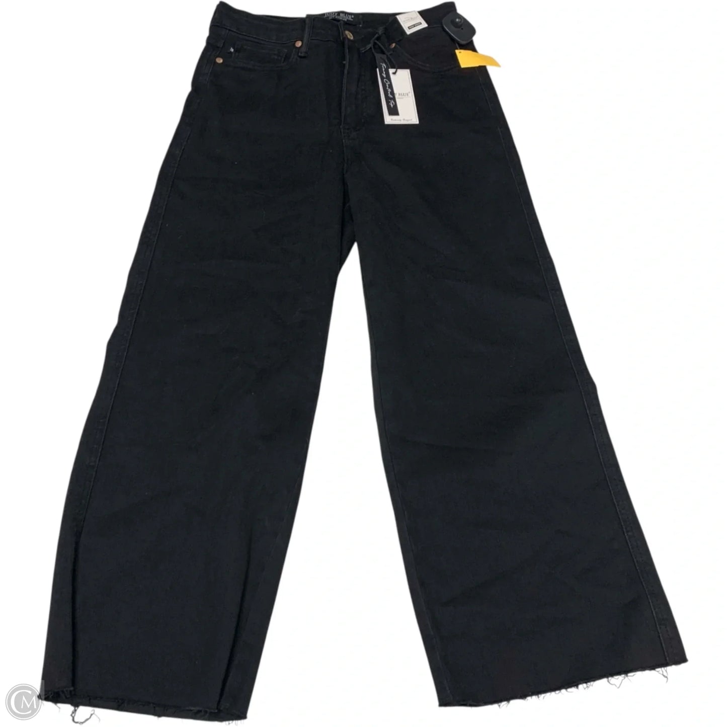 Jeans Cropped By Judy Blue In Black Denim, Size: 6