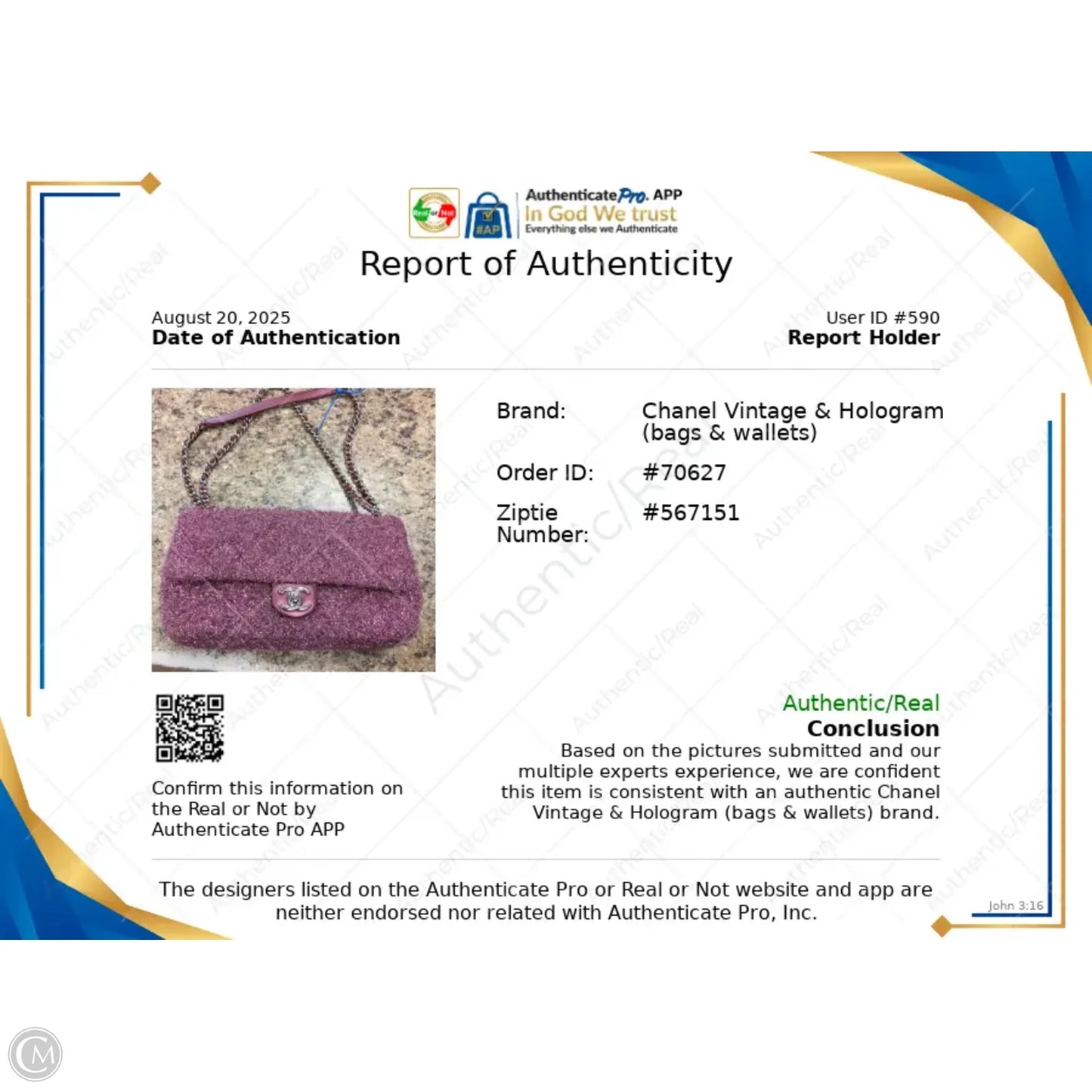 Handbag Luxury Designer By Chanel, Size: Medium