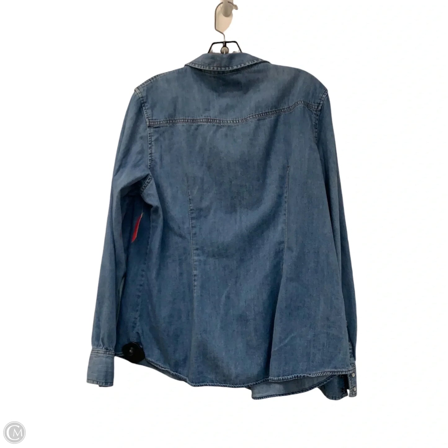 Top Long Sleeve By Universal Thread In Blue Denim, Size: Xl