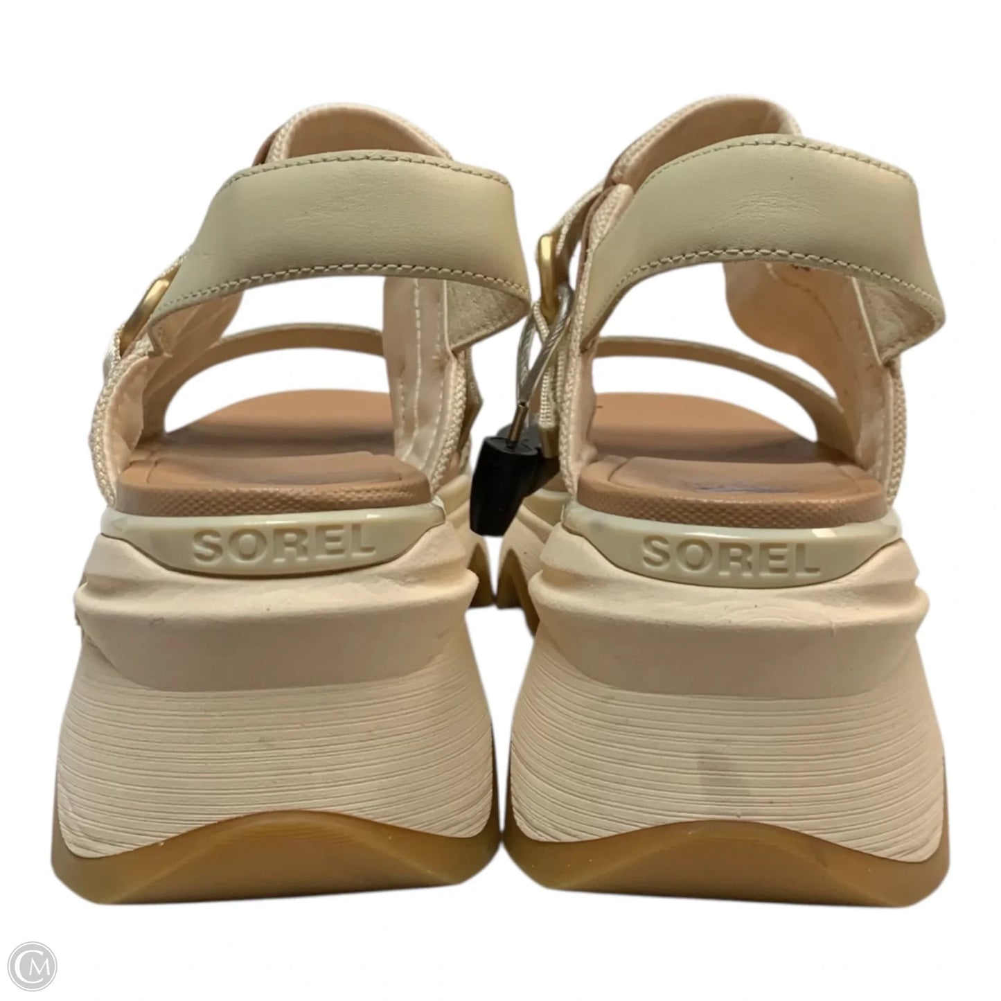 Sandals Heels Platform By Sorel In Cream, Size: 8