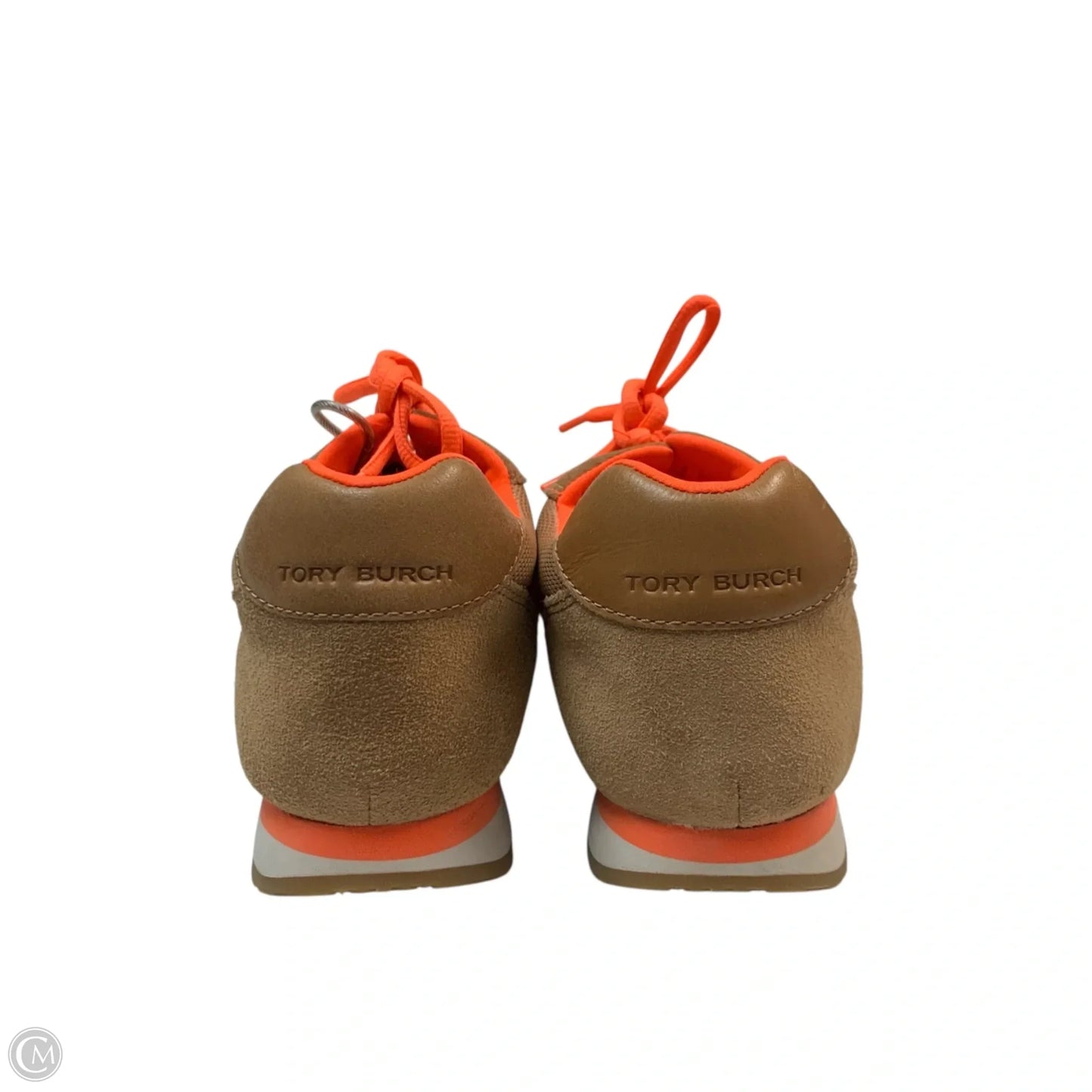 Shoes Designer By Tory Burch In Brown & Orange, Size: 9