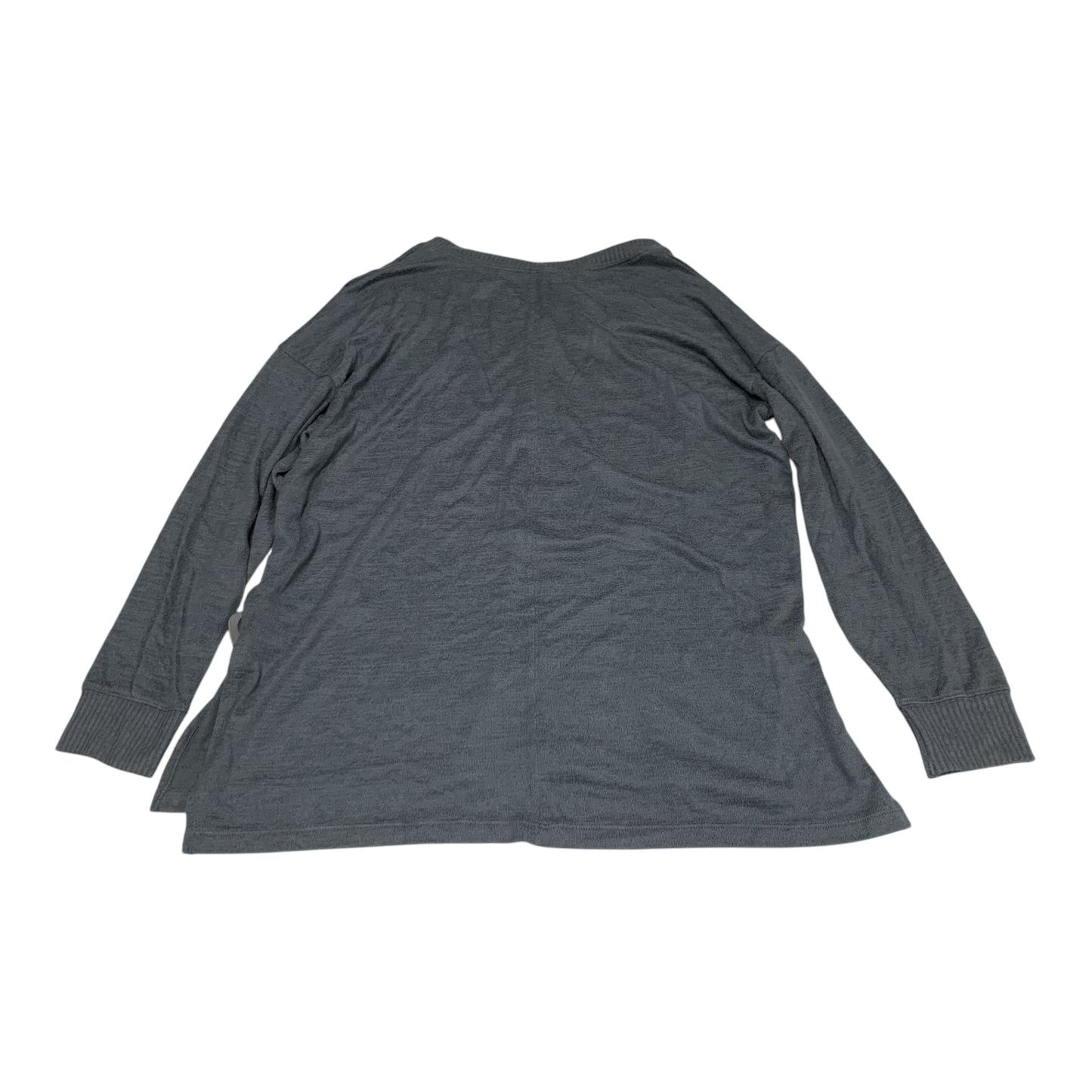 Top Long Sleeve By Abercrombie And Fitch In Grey, Size: L