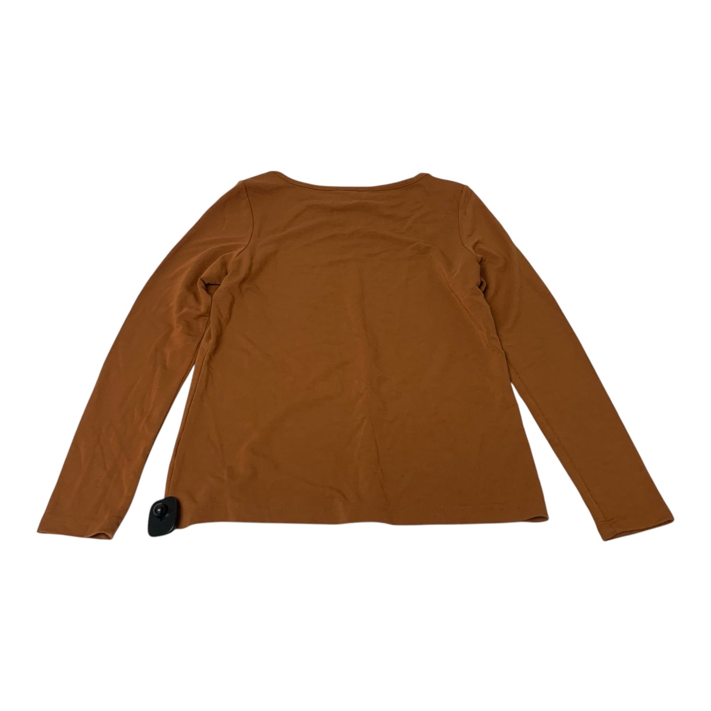 Top Long Sleeve Basic By Banana Republic In Orange, Size: S