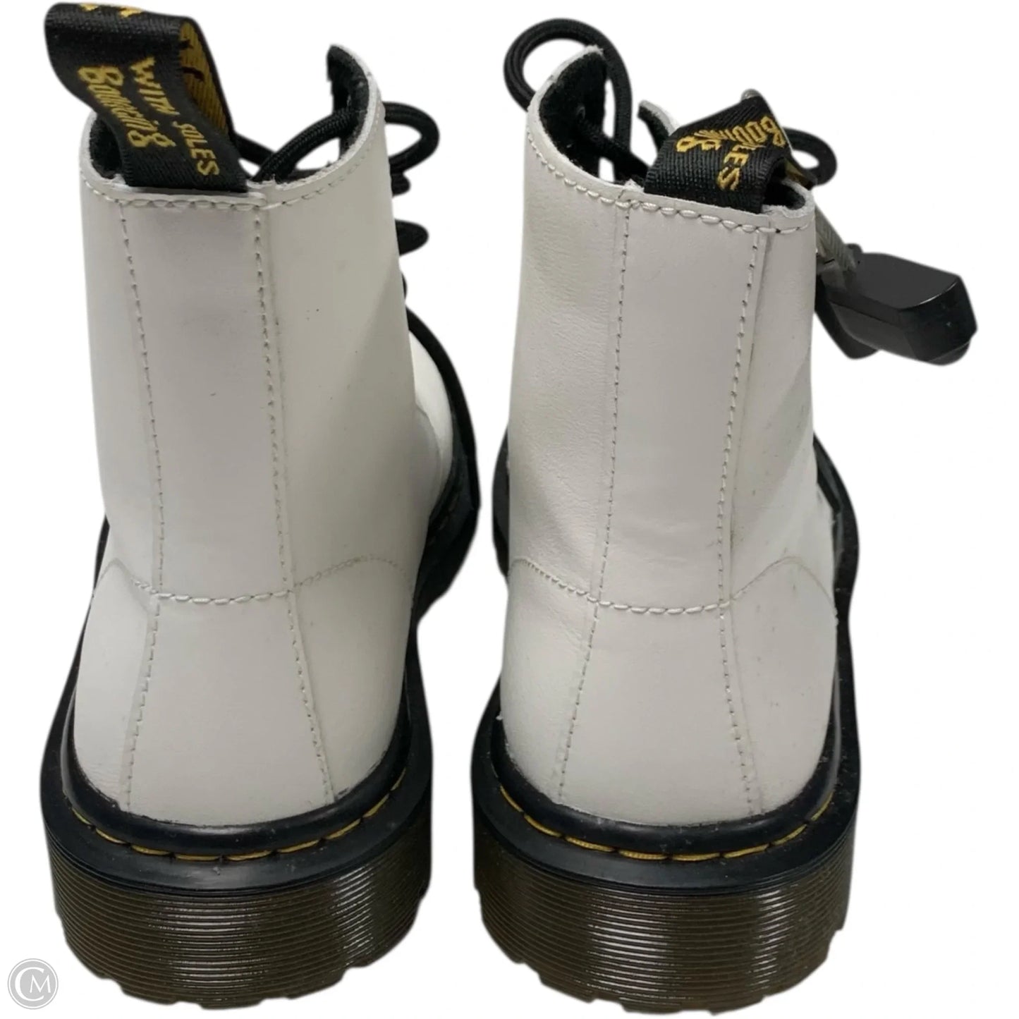 Boots Combat By Dr Martens In White, Size: 6