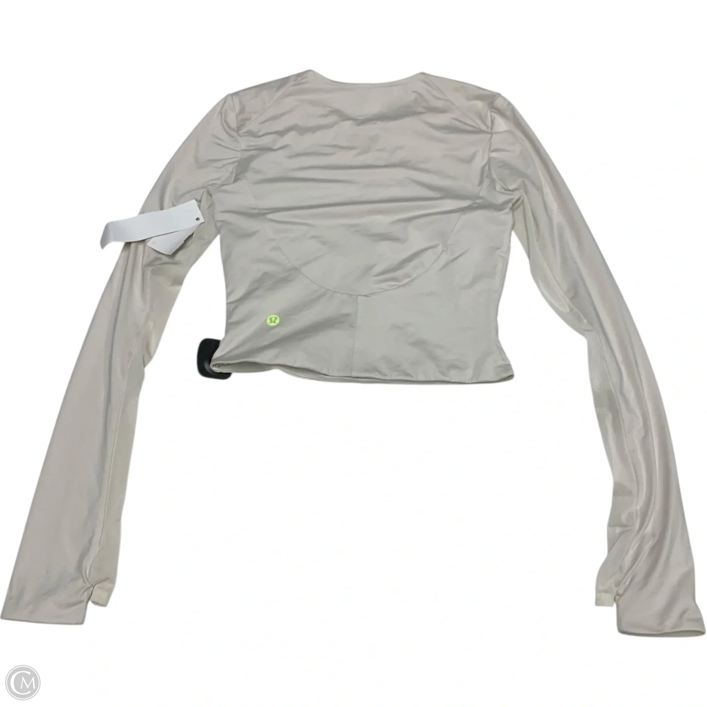 Athletic Top Long Sleeve Crewneck By Lululemon In Cream, Size: S