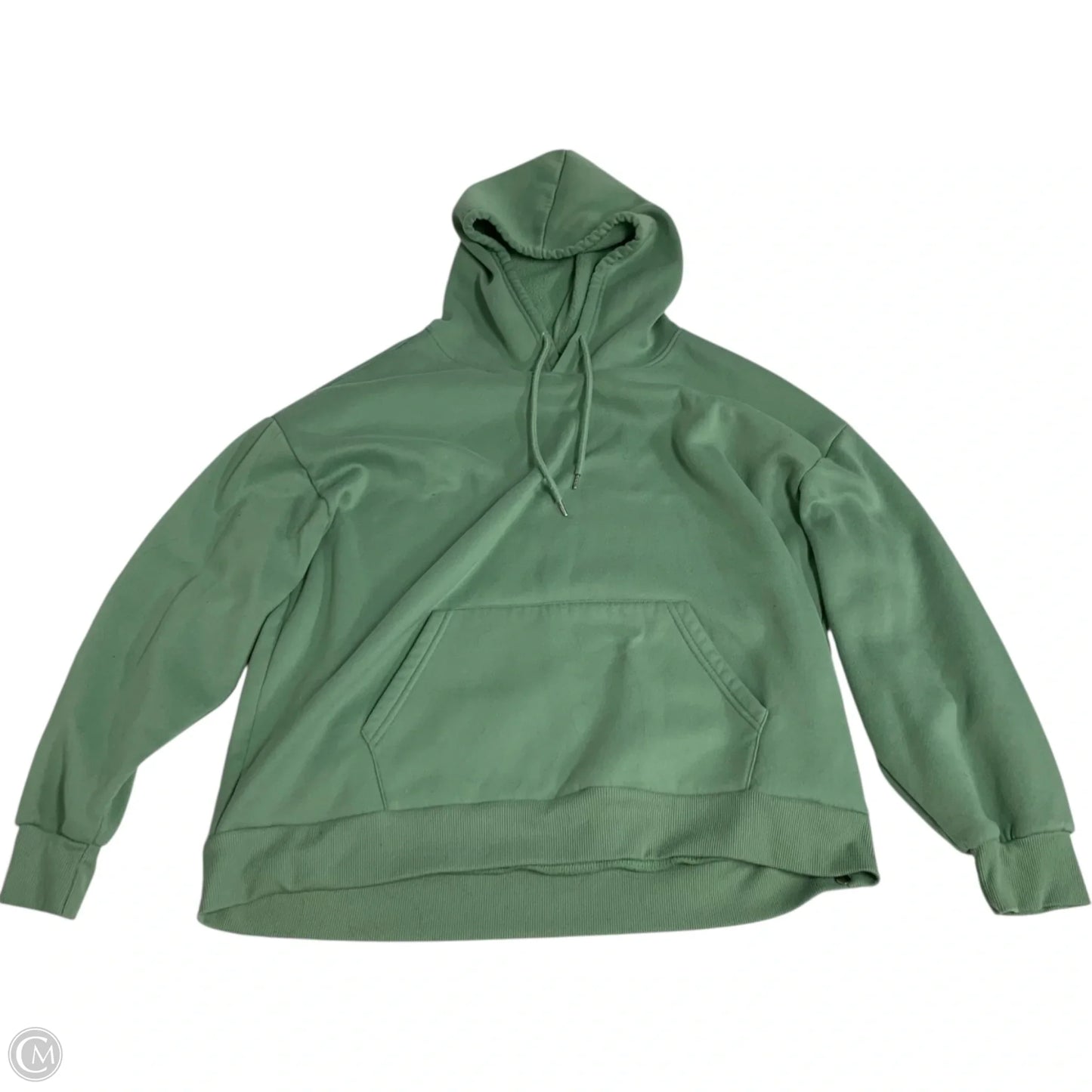 Sweatshirt Hoodie By Shein In Green, Size: 2x