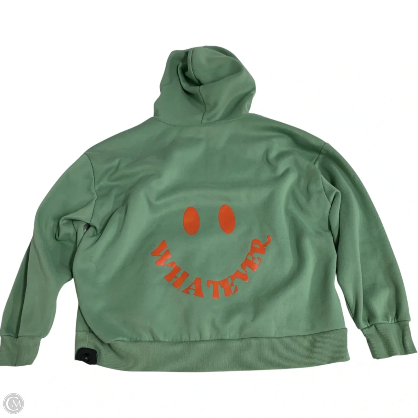 Sweatshirt Hoodie By Shein In Green, Size: 2x
