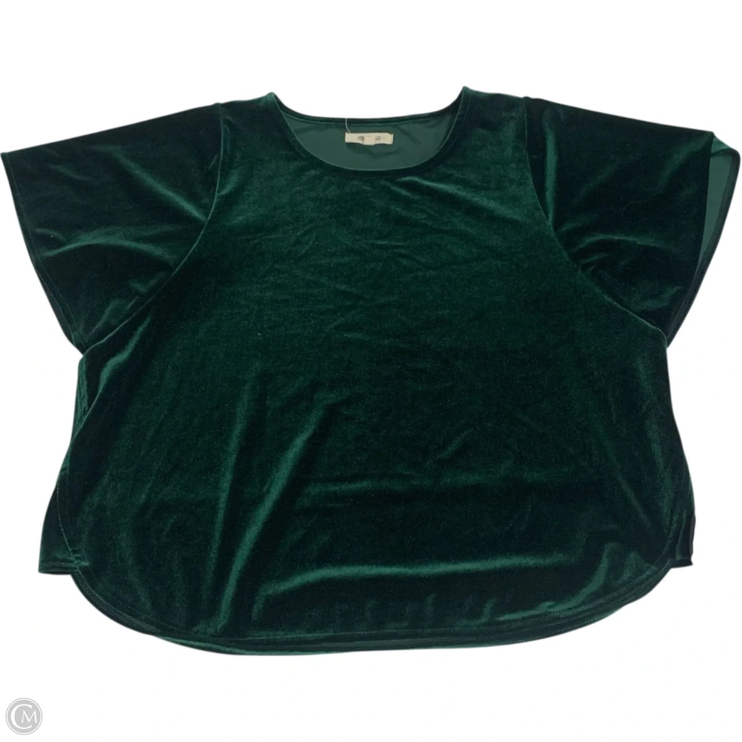 Top Short Sleeve By Madewell In Green, Size: M