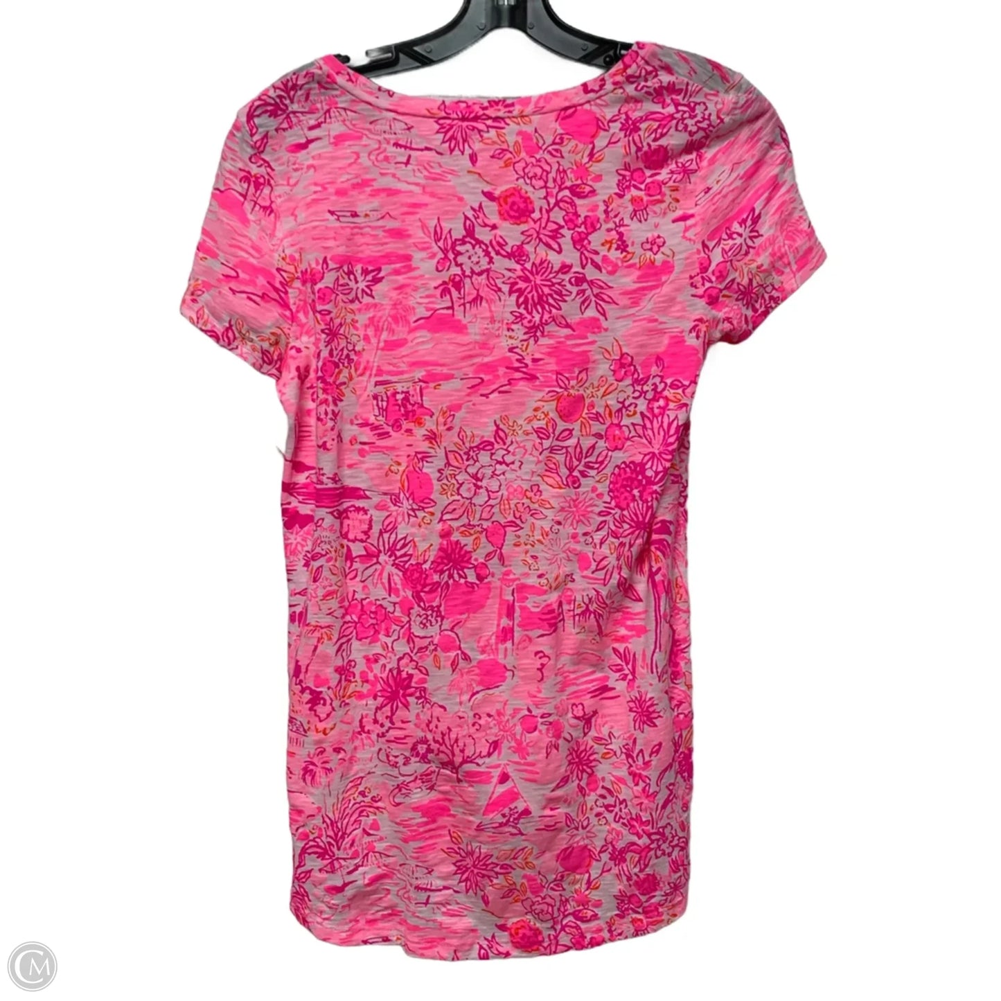 Top Short Sleeve Designer By Lilly Pulitzer In Pink, Size: Xs