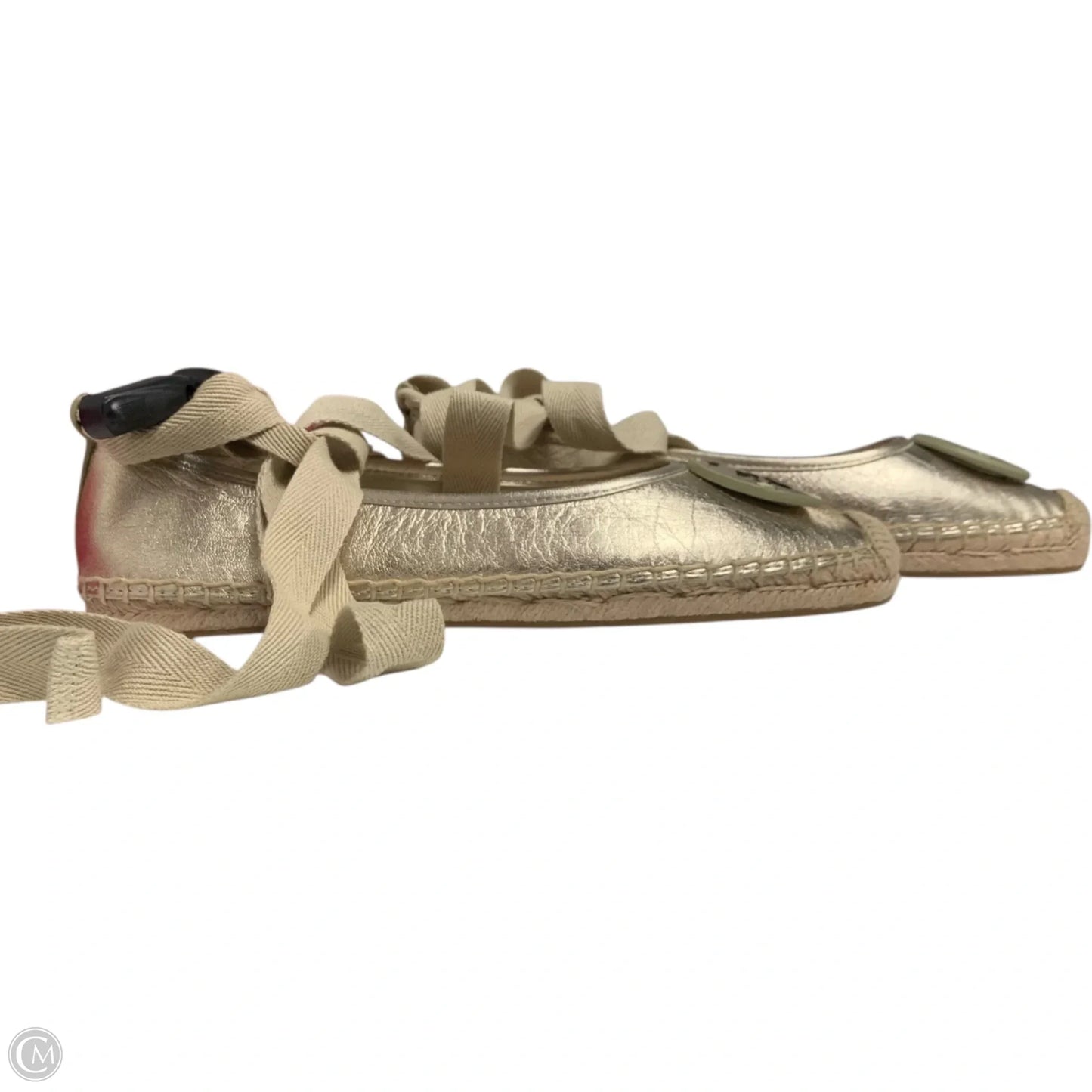 Shoes Designer By Tory Burch In Gold, Size: 8