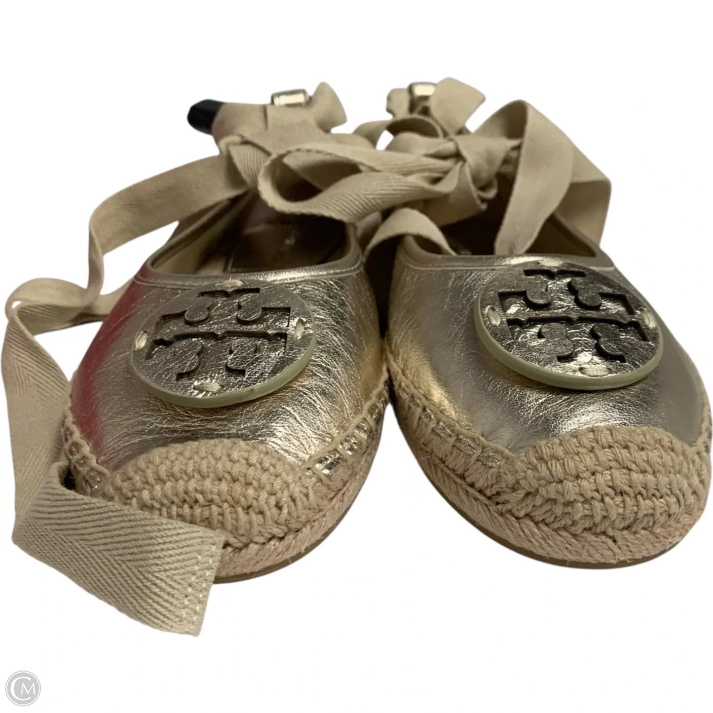 Shoes Designer By Tory Burch In Gold, Size: 8
