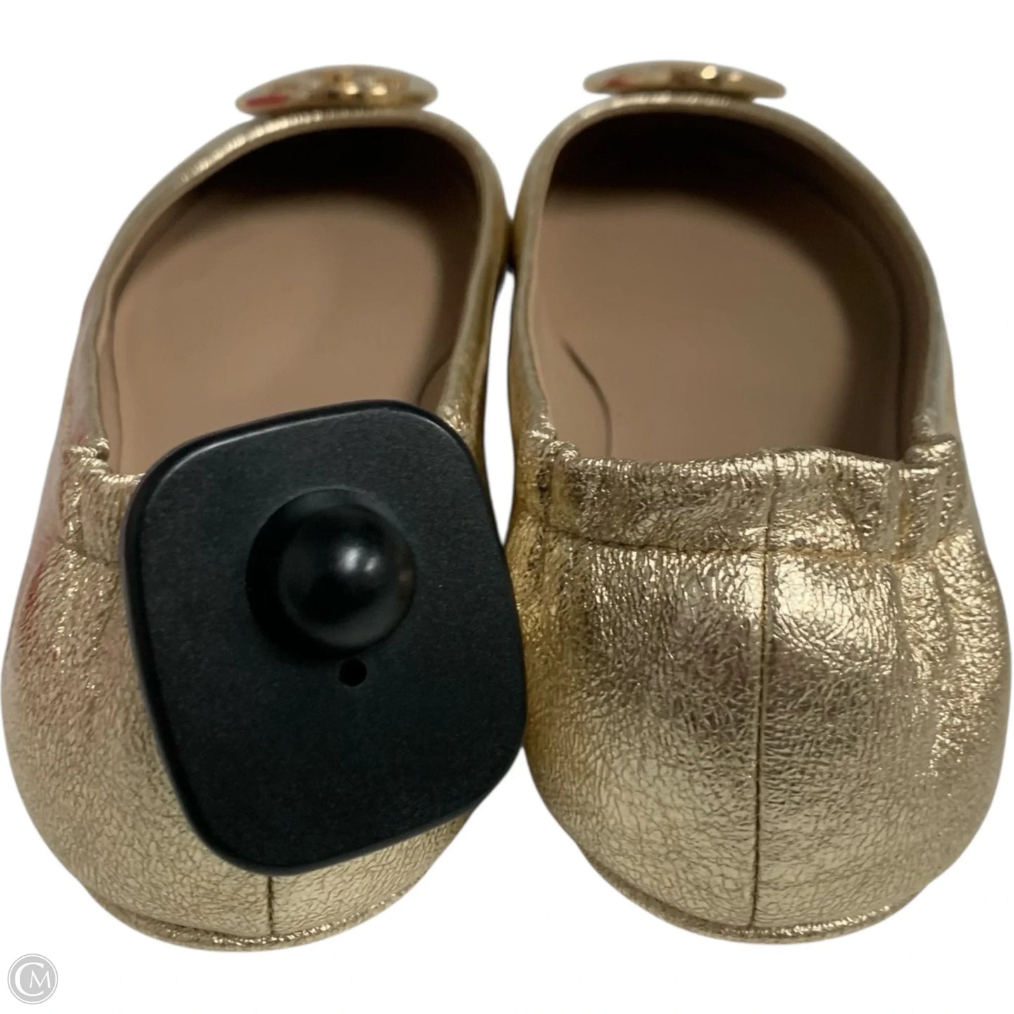 Shoes Designer By Tory Burch In Gold, Size: 8