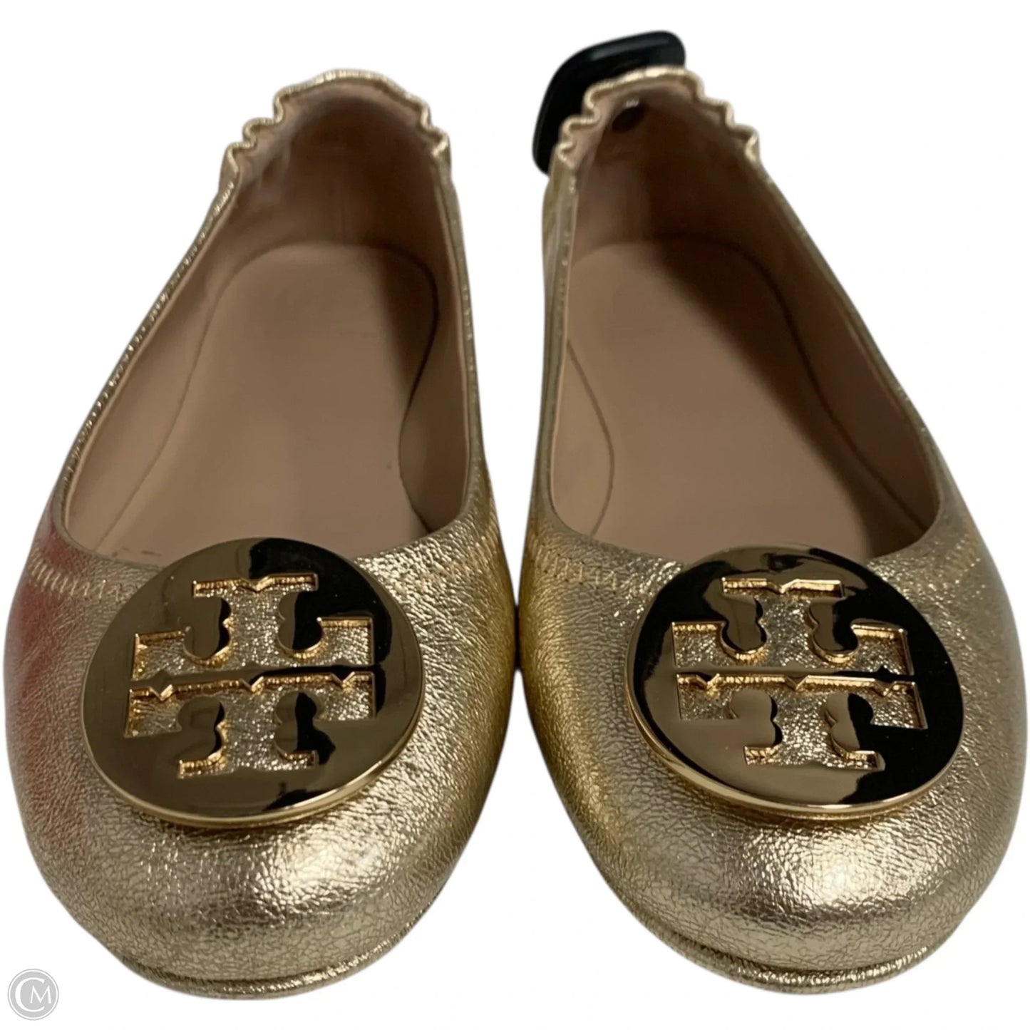 Shoes Designer By Tory Burch In Gold, Size: 8