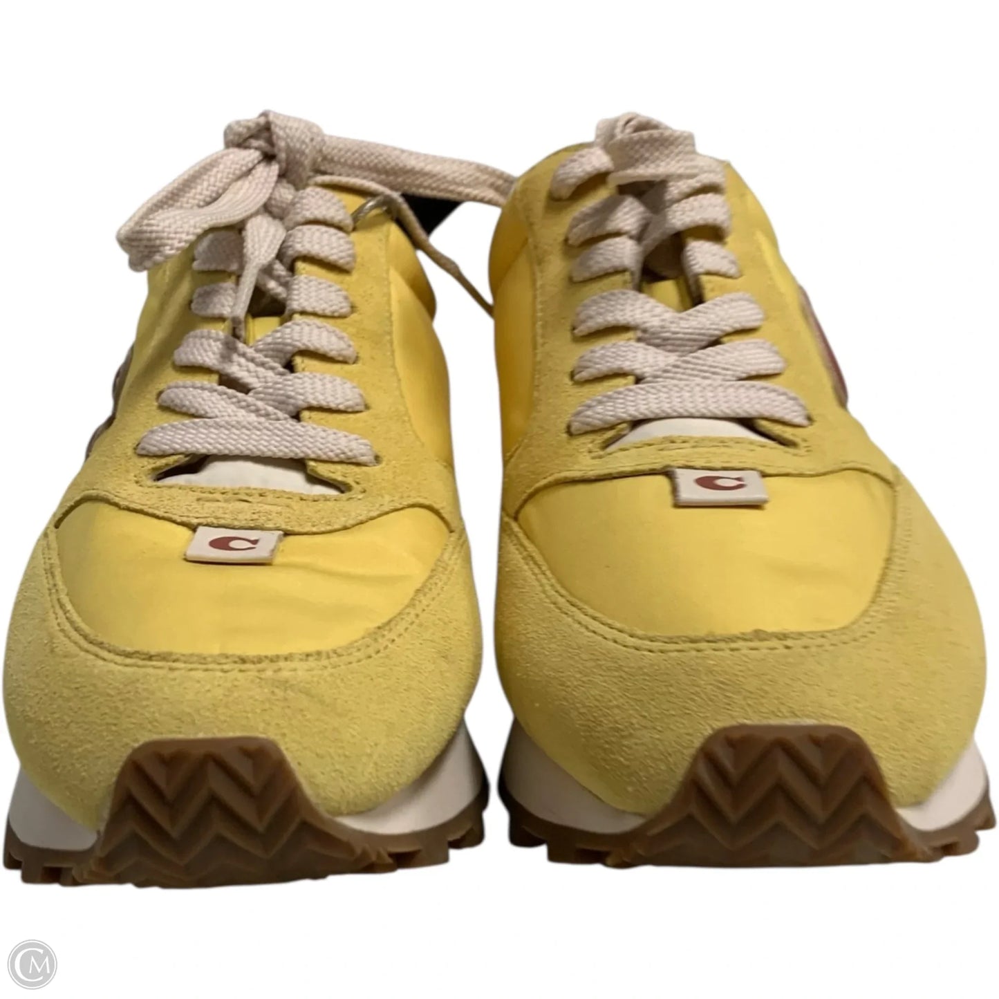 Shoes Designer By Coach In Yellow, Size: 7.5