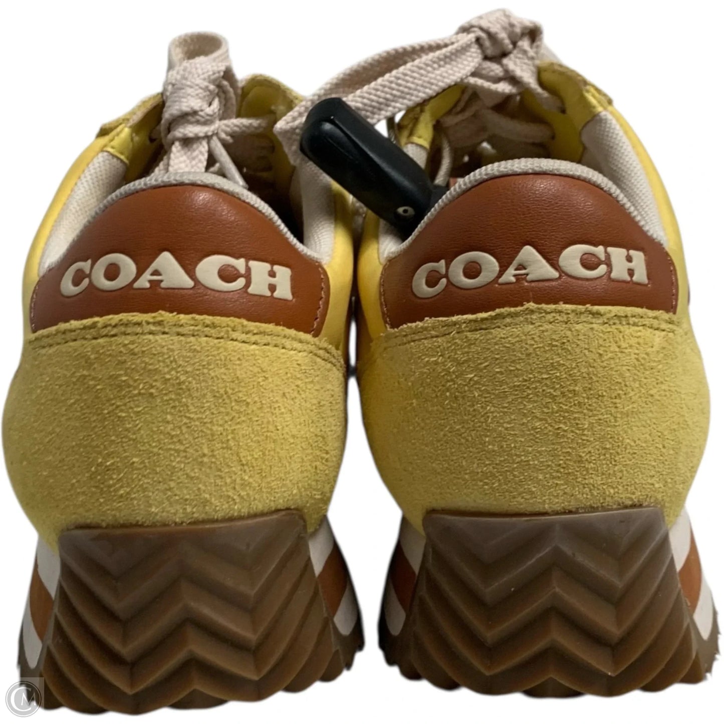 Shoes Designer By Coach In Yellow, Size: 7.5